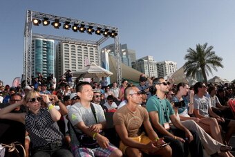 UFC fans at a UFC Fight Night 39 event.