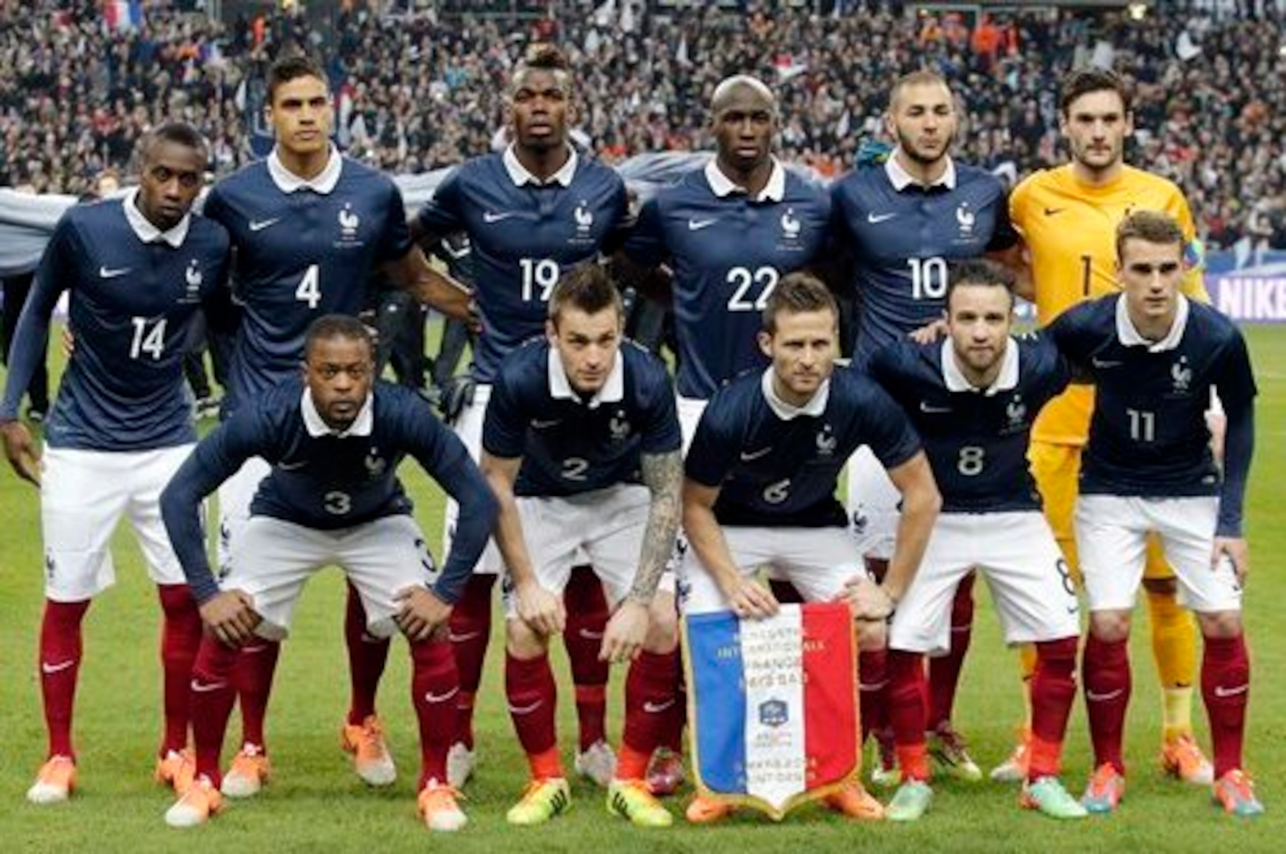 France line up for the friendly against Netherlands. France line up for the friendly against Netherlands.