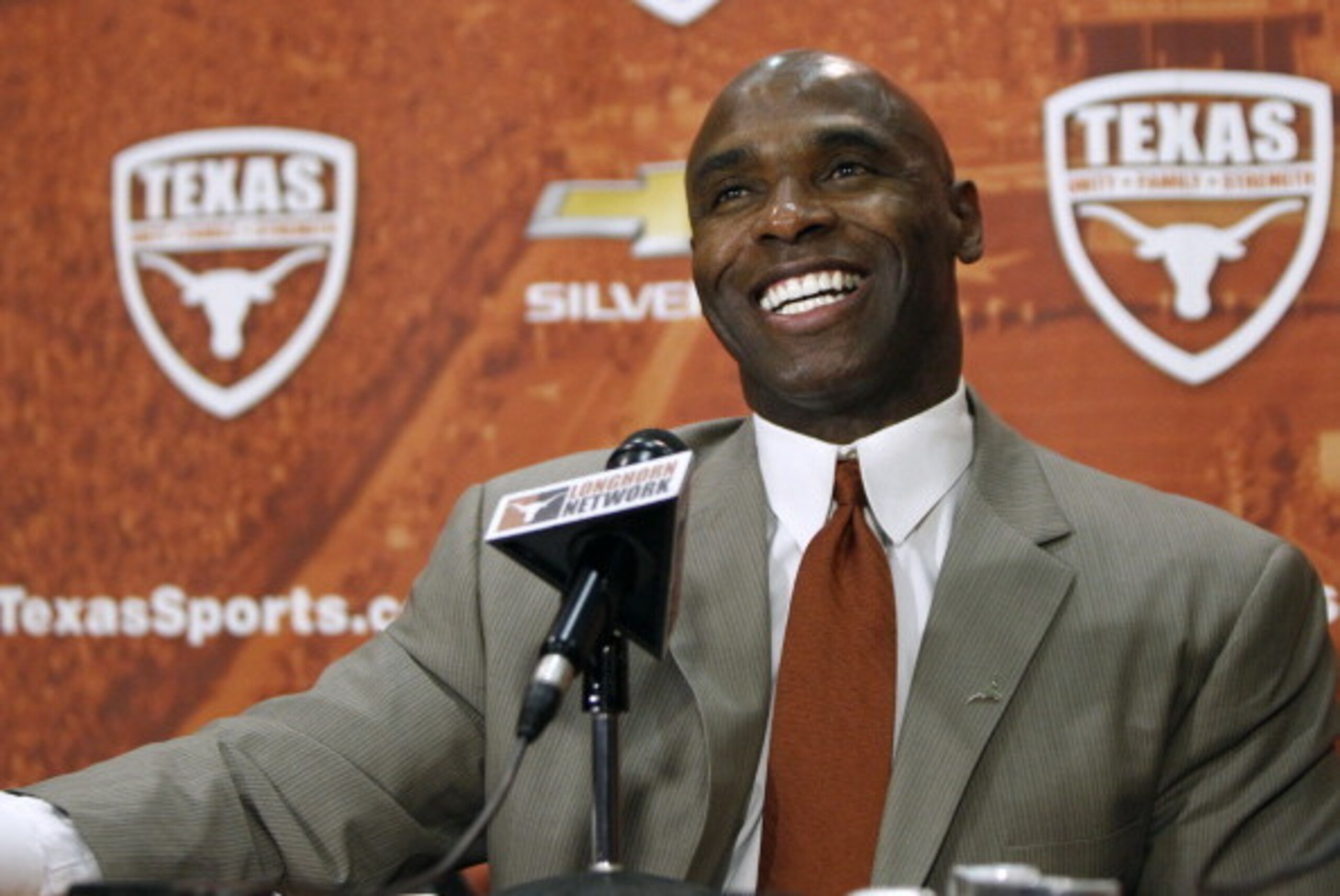 Texas head coach Charlie Strong