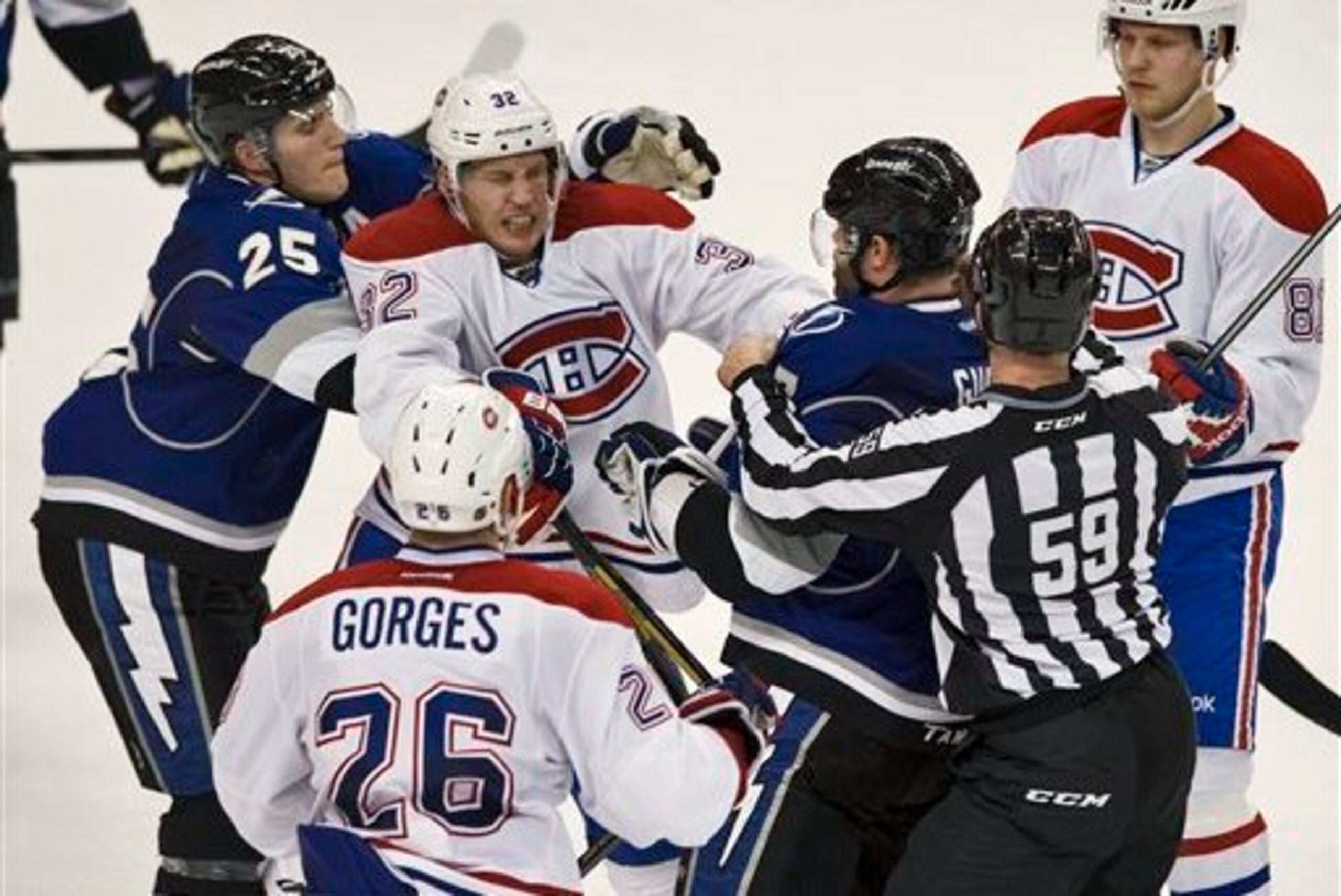 Montreal and Tampa Bay met four times in the regular season. All but one game was decided by a 2-1 score.