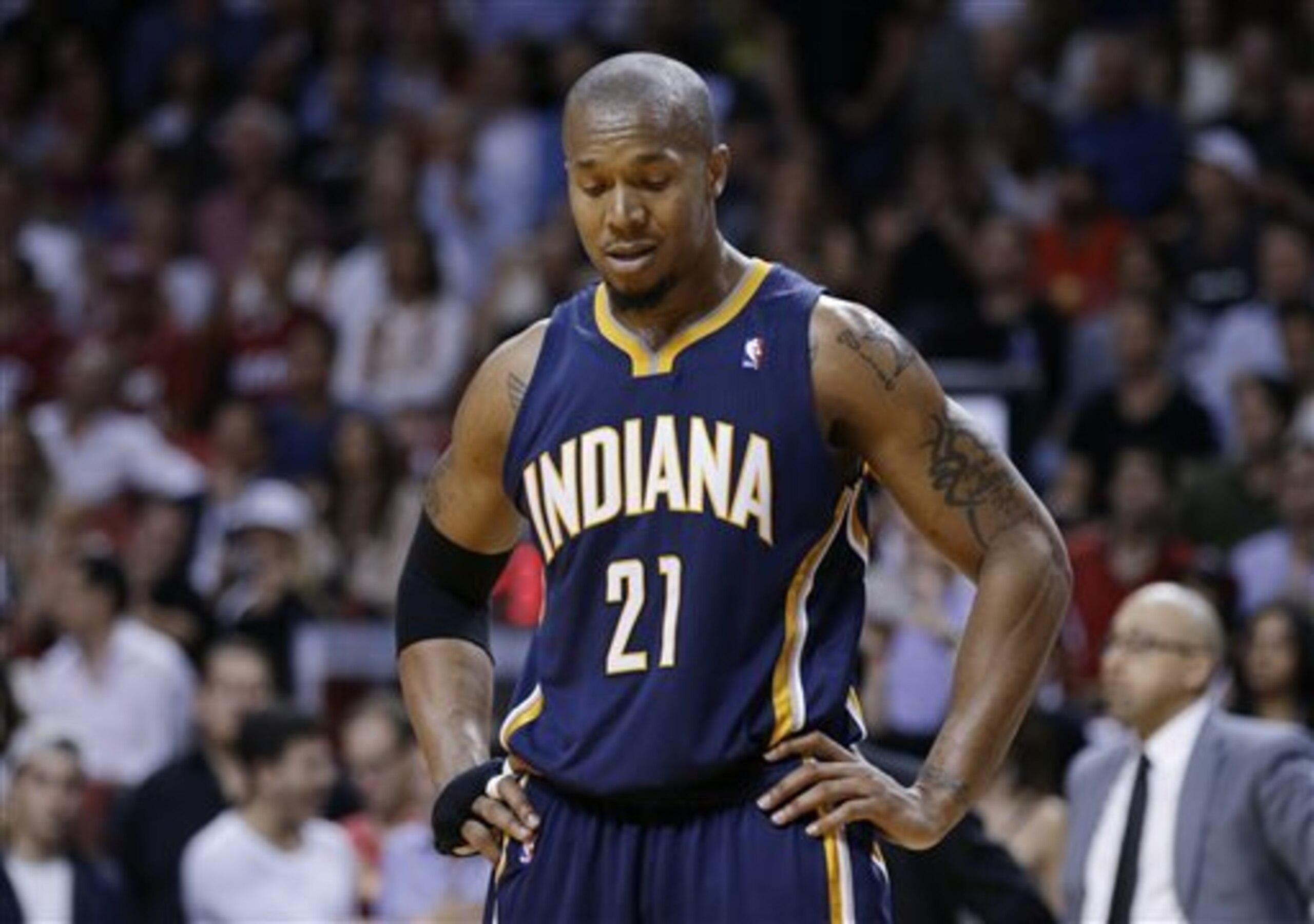 Veteran David West hopes to win the NBA title in his third season with the Indiana Pacers.