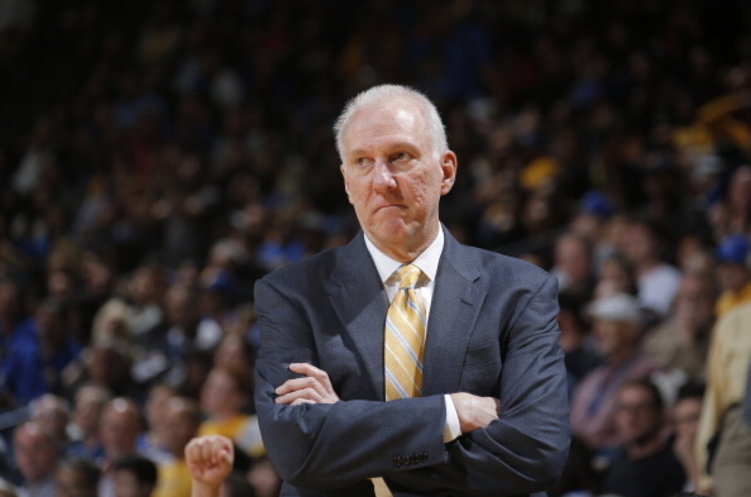 This is Gregg Popovich on a winning streak. You wouldn't like him when he's angry.