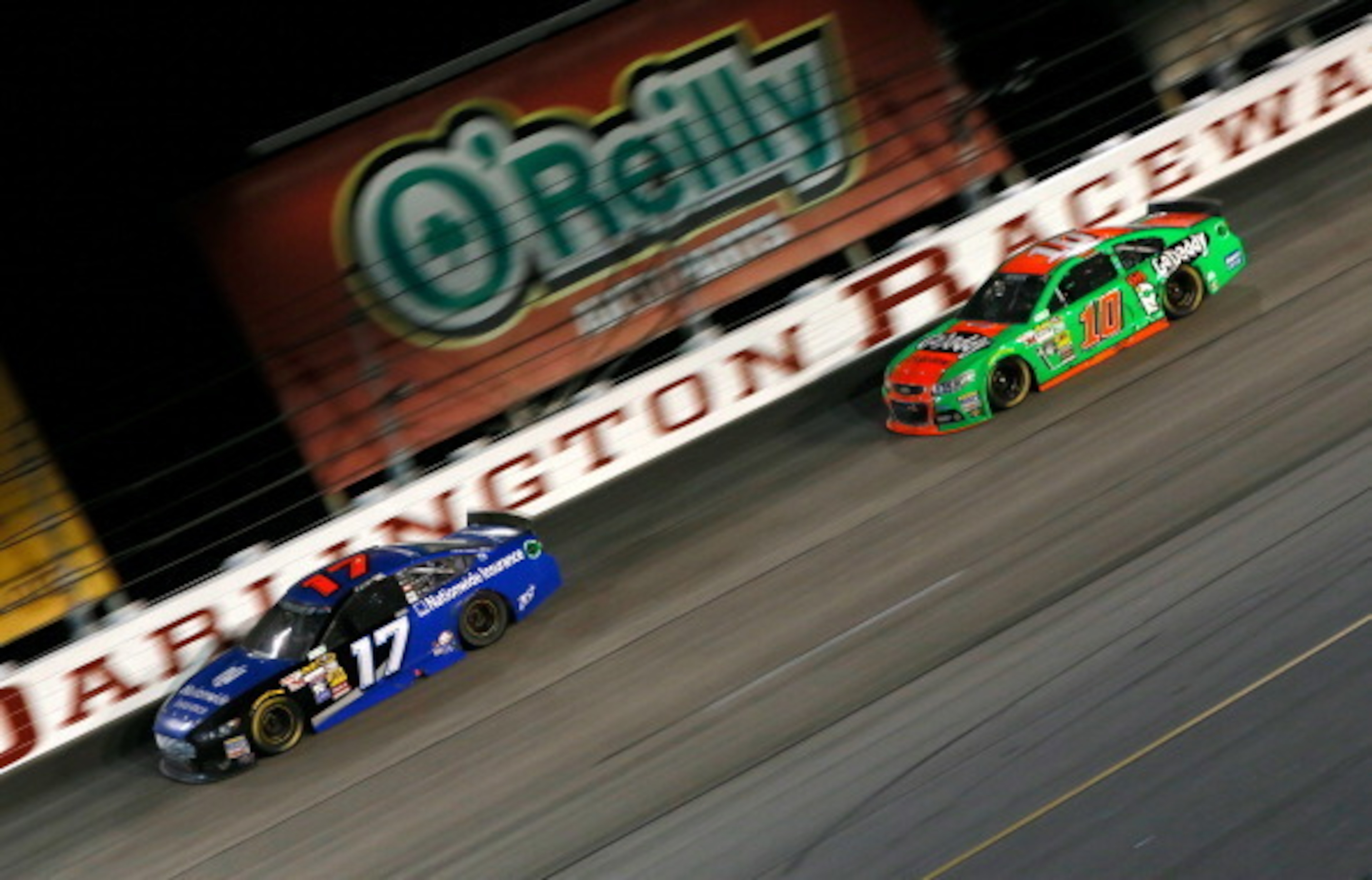 The seasons of Ricky Stenhouse Jr. (in No. 17) car and Danica Patrick (No. 10) are forever linked and headed nowhere fast. The seasons of Ricky Stenhouse Jr. (in No. 17) car and Danica Patrick (No. 10) are forever linked and headed nowhere fast.