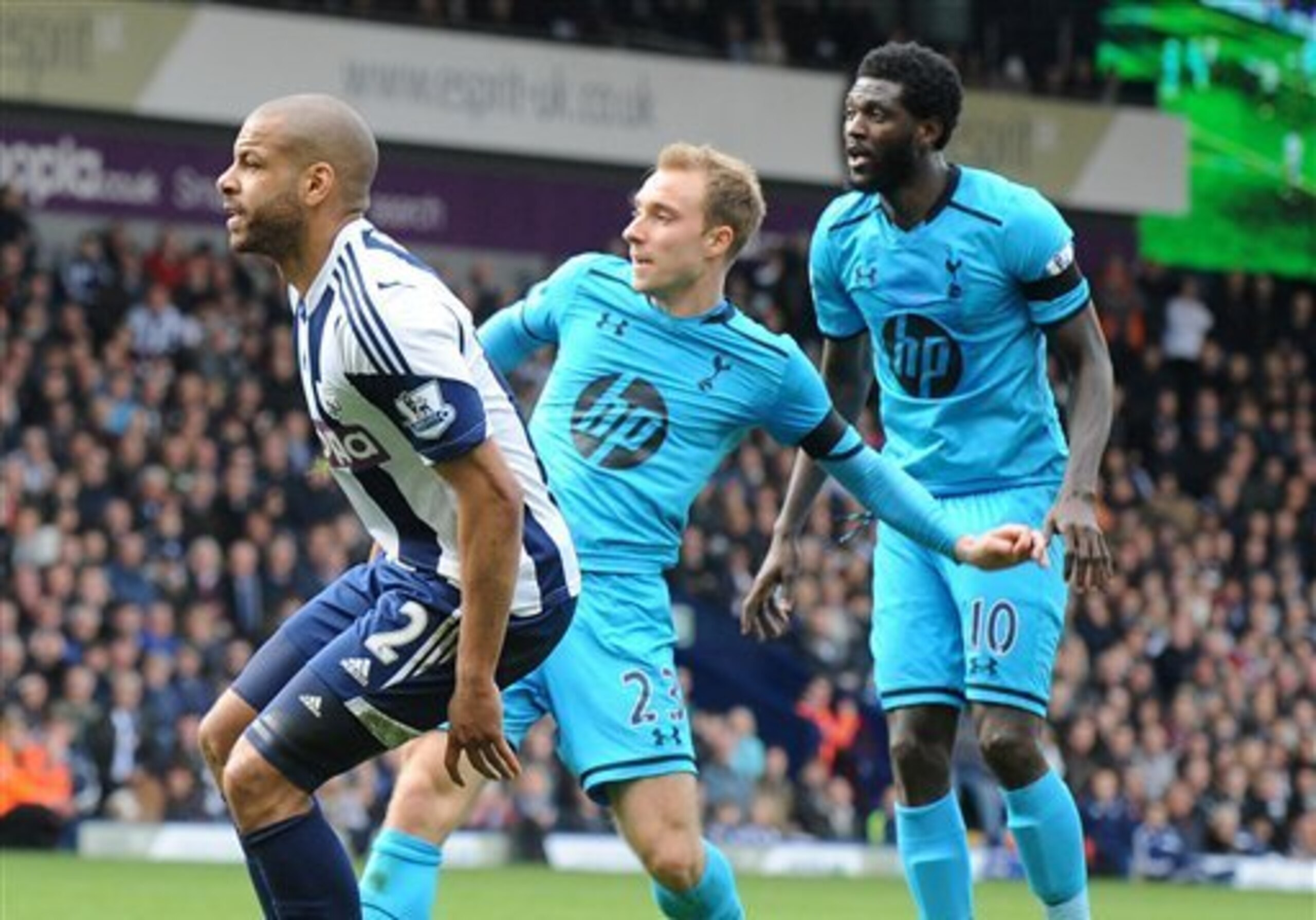 Christian Eriksen's late goal secured a point for Spurs against West Brom.