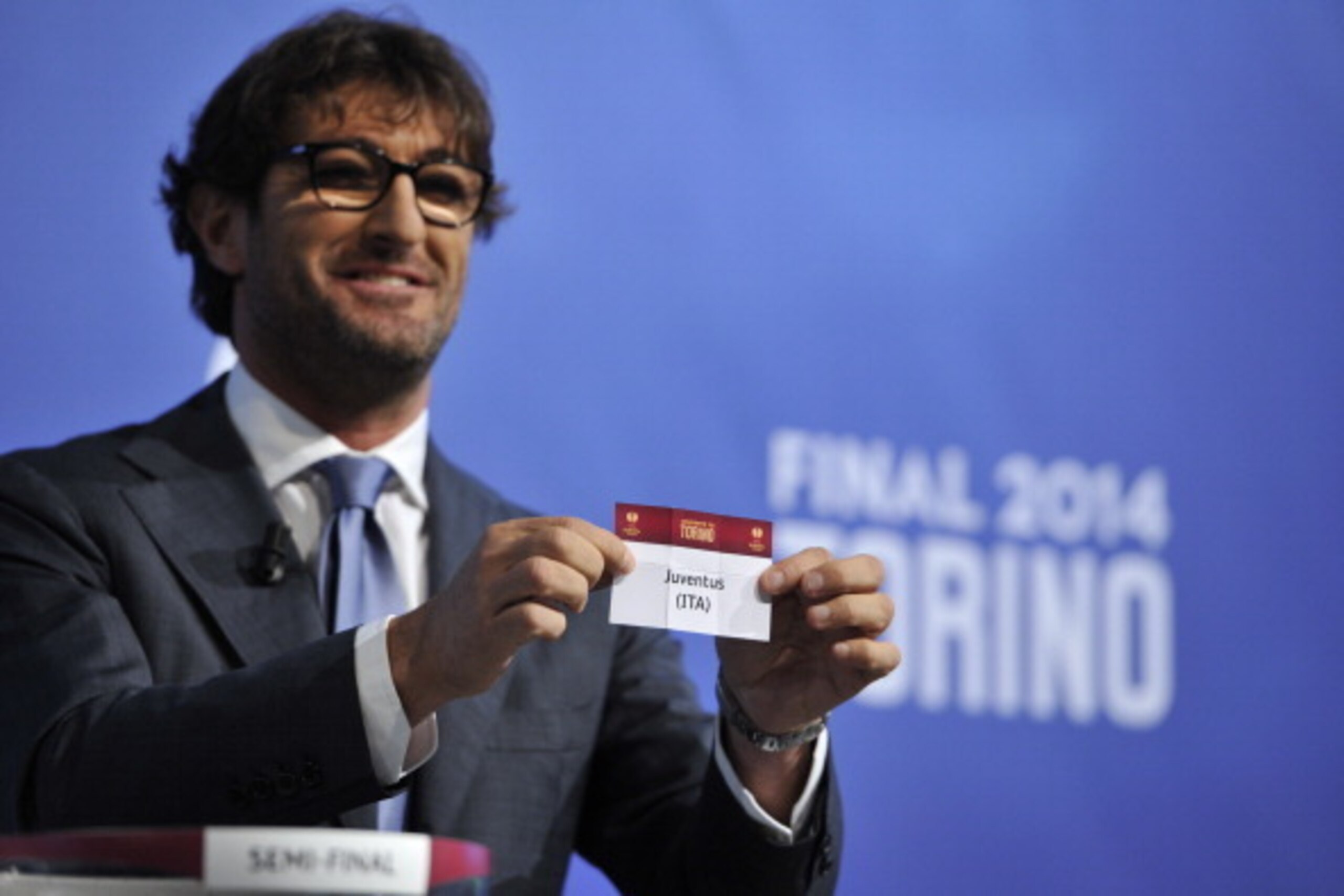 Juve's name is drawn out of the pot.