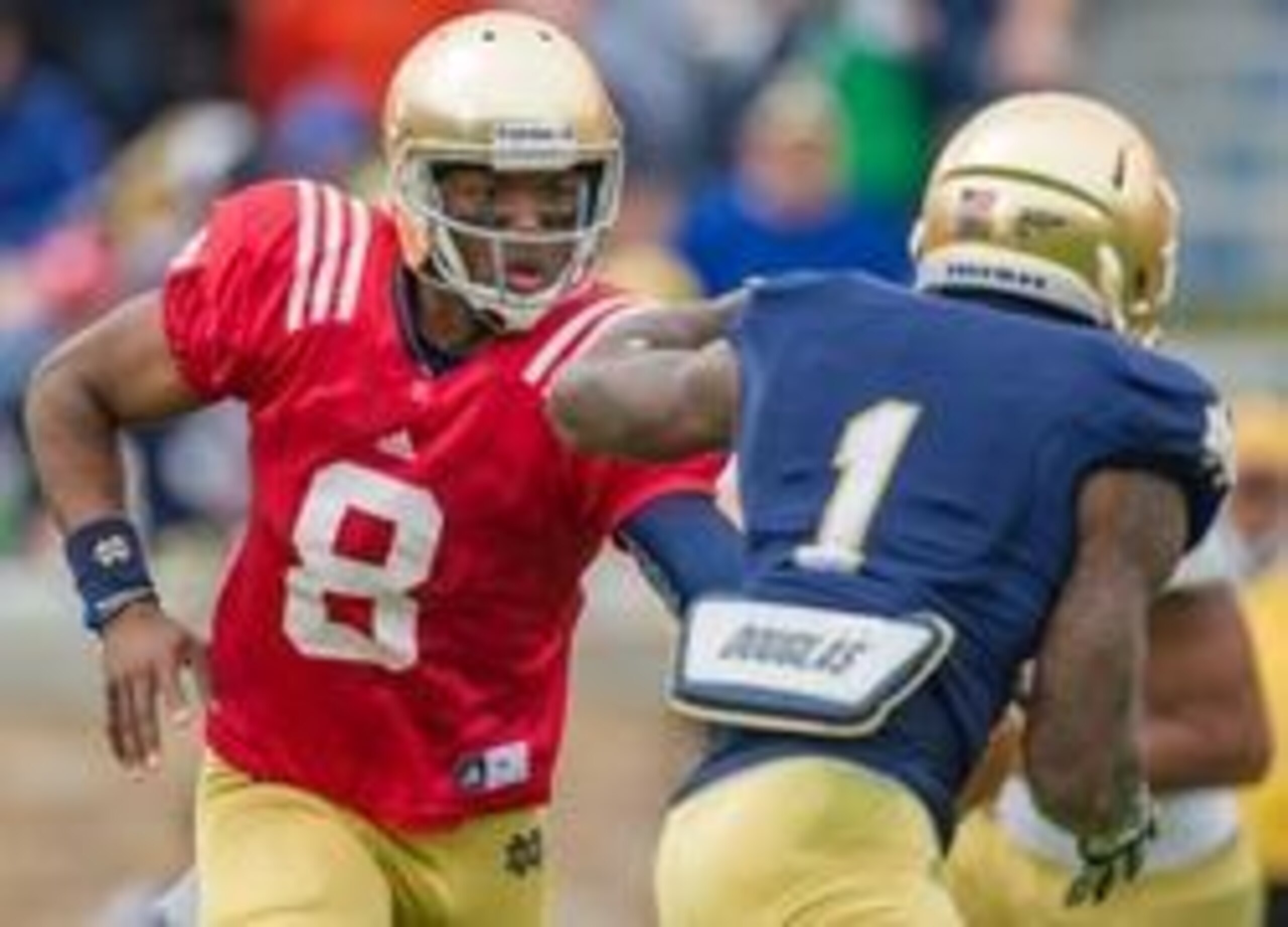 Malik Zaire will challenge Everett Golson for the starting role at Notre Dame this fall.
