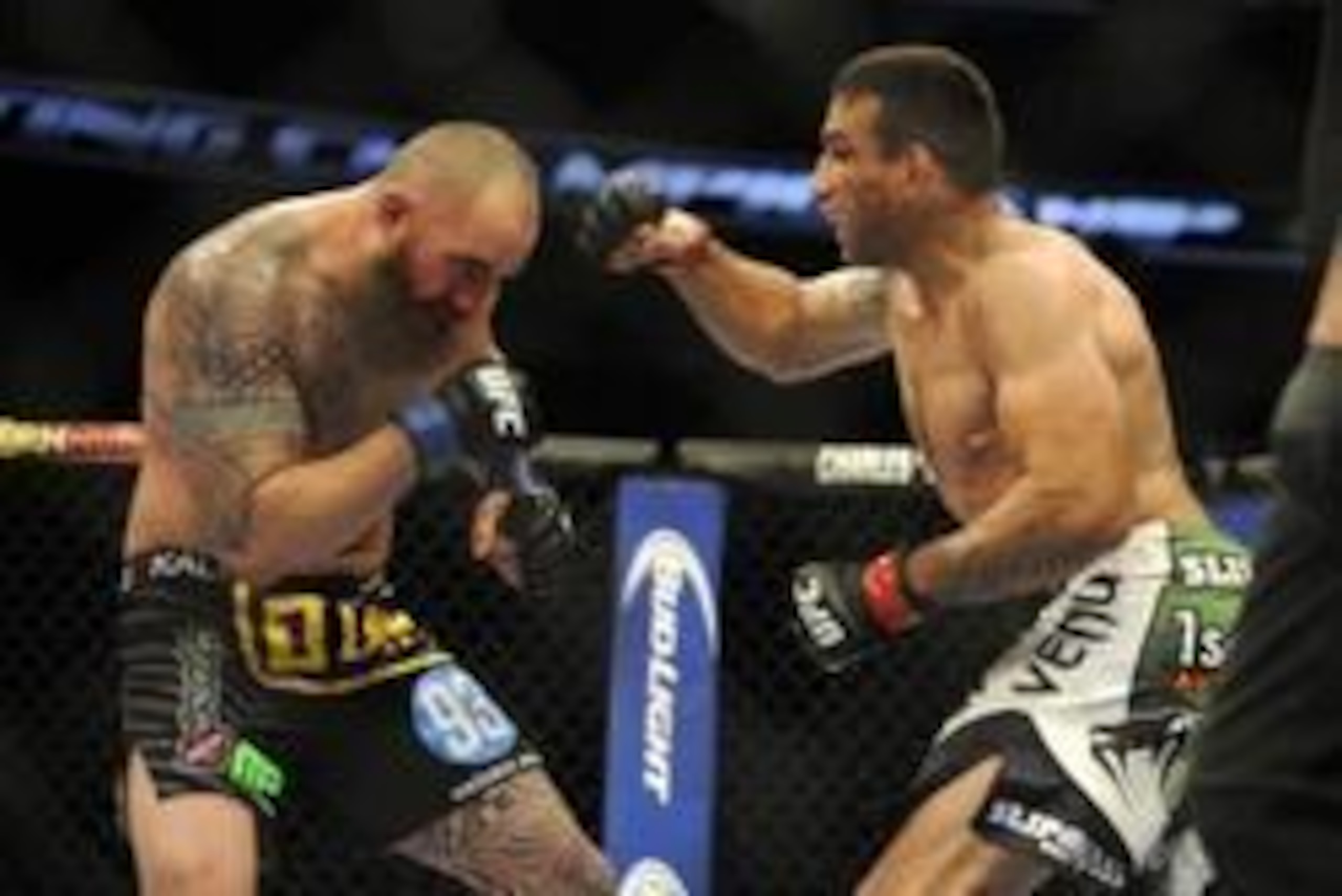 Travis Browne (left) and Fabricio Werdum