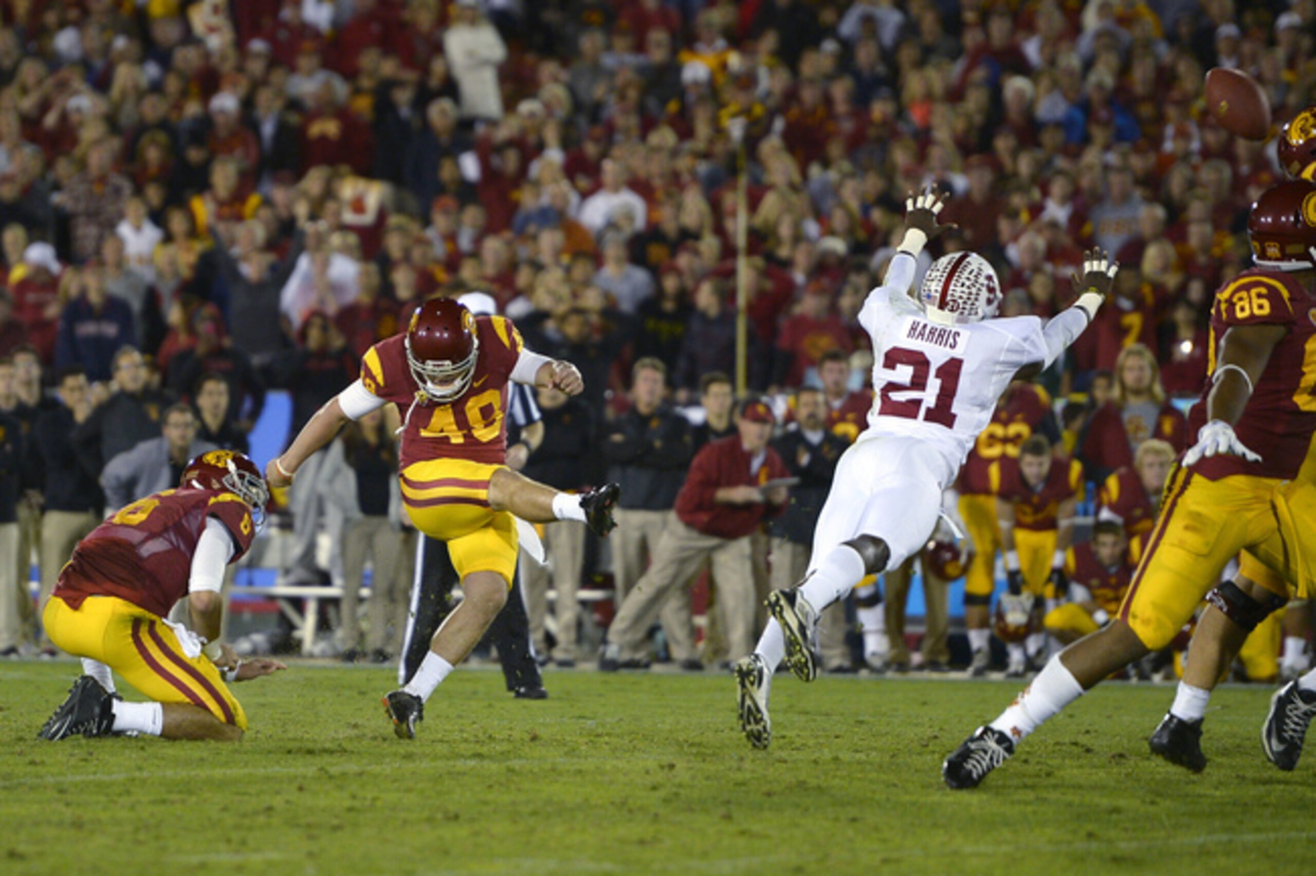 Andre Heidari redeemed himself in the eyes of Trojan fans for nailing the game-winning field goal over Stanford in 2013.