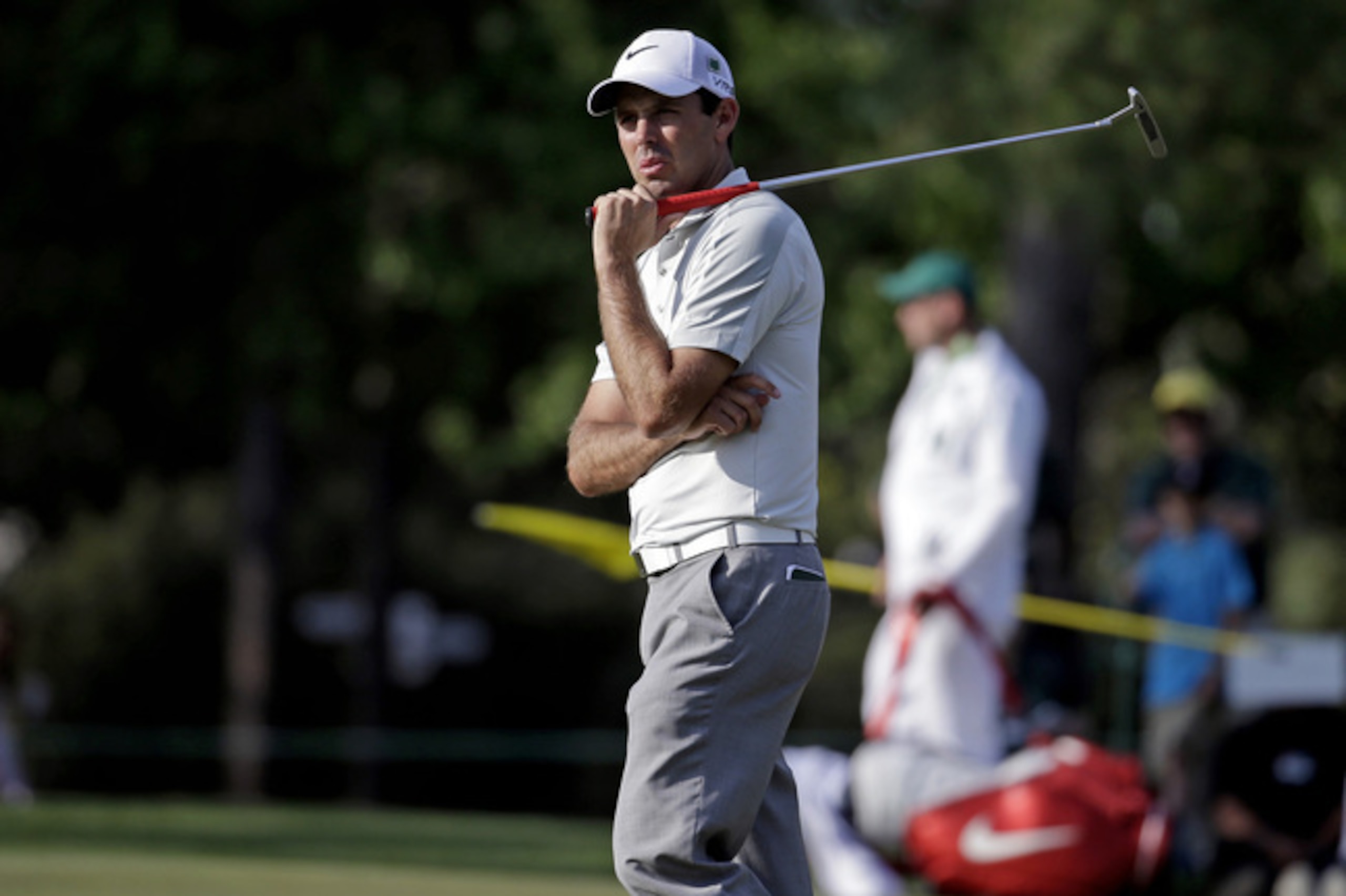 Charl Schwartzel is looking for some help with the flat stick.