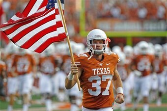 Nate Boyer keeps his job as Texas' long snapper for one last season. Nate Boyer keeps his job as Texas' long snapper for one last season.