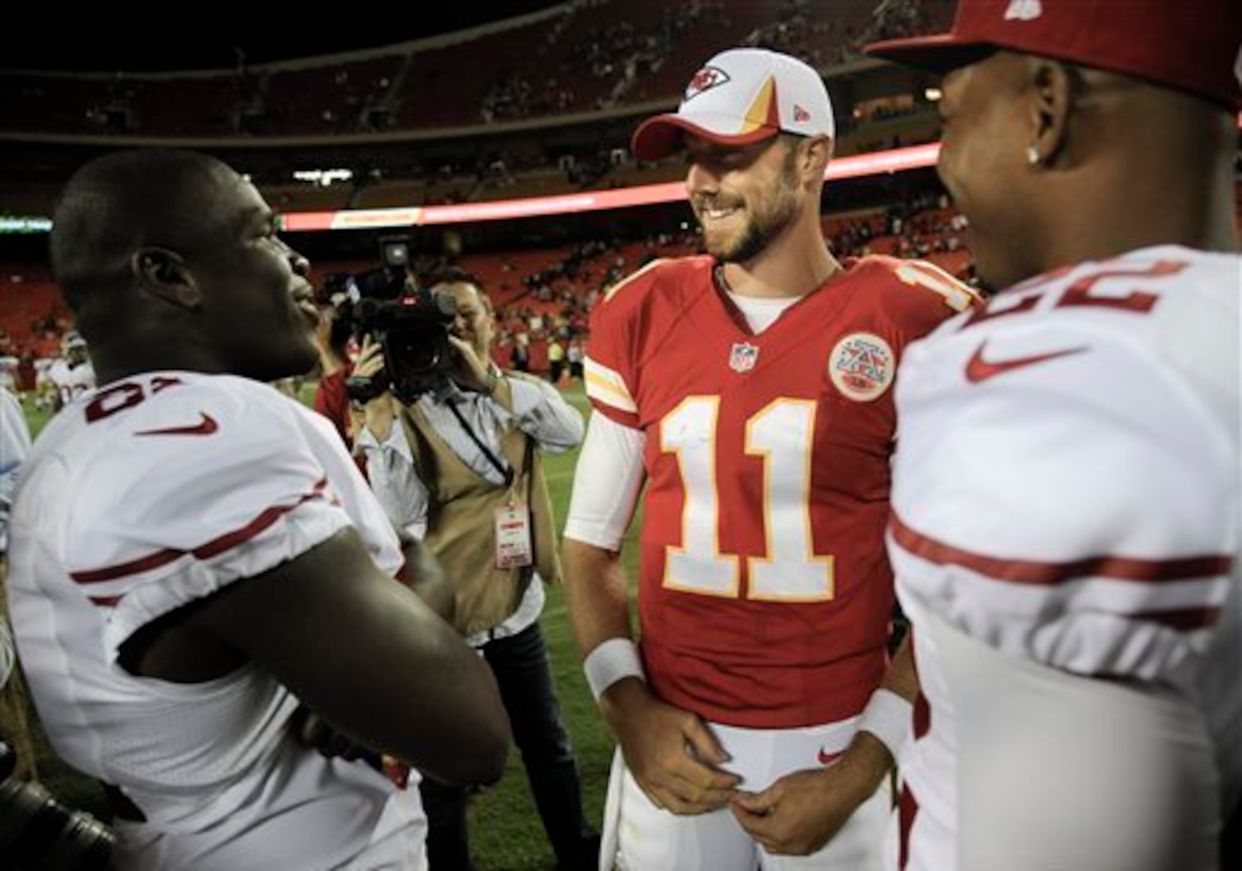 Chiefs quarterback Alex Smith returns to San Francisco for the first time since being traded.