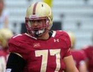 Boston College OT Matt Patchan (above) could be a solid late-round addition to the offensive line.