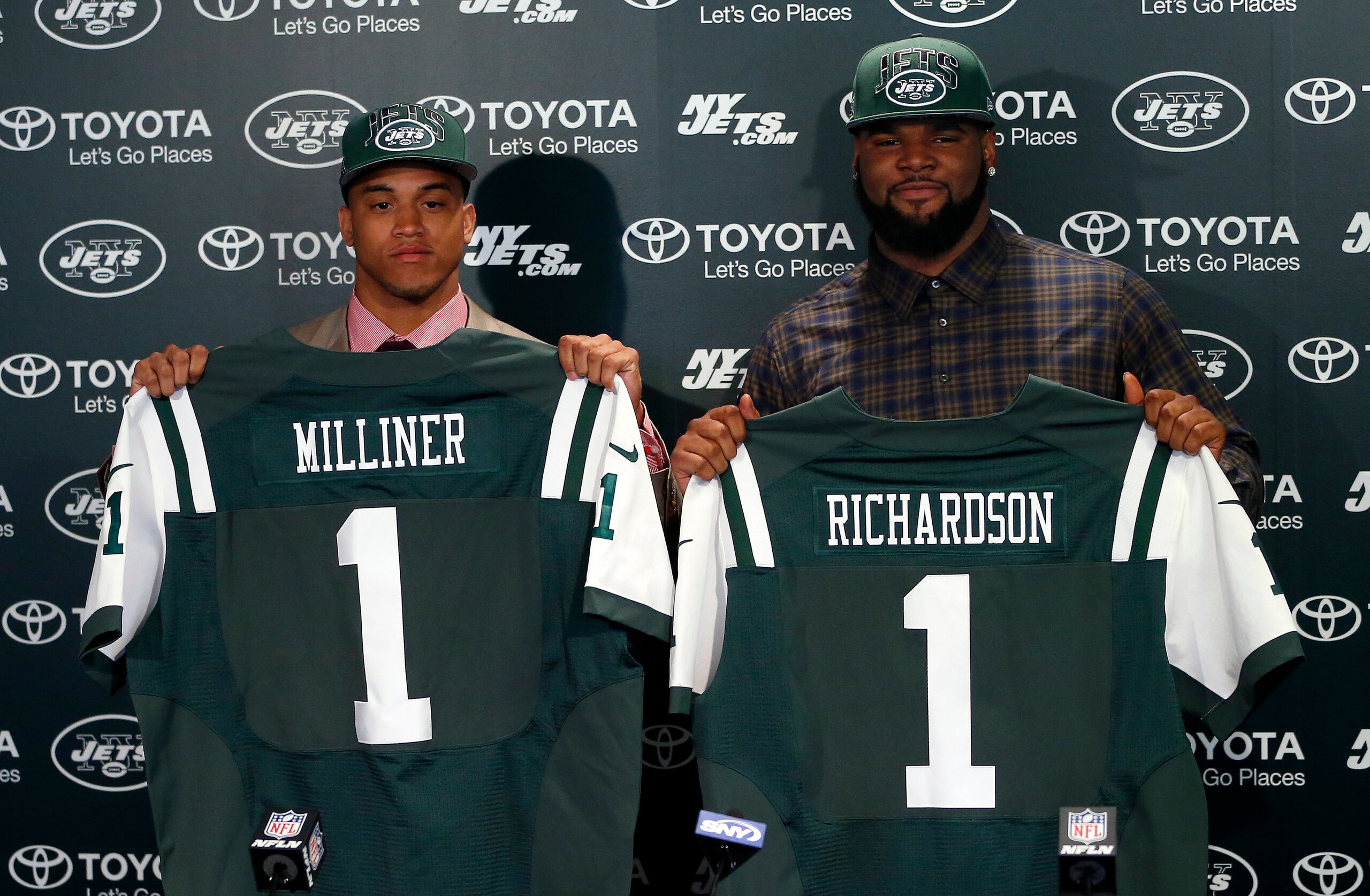 CB Dee Milliner (left) and DT Sheldon Richardson (right) were the team's two first-round picks in 2013.