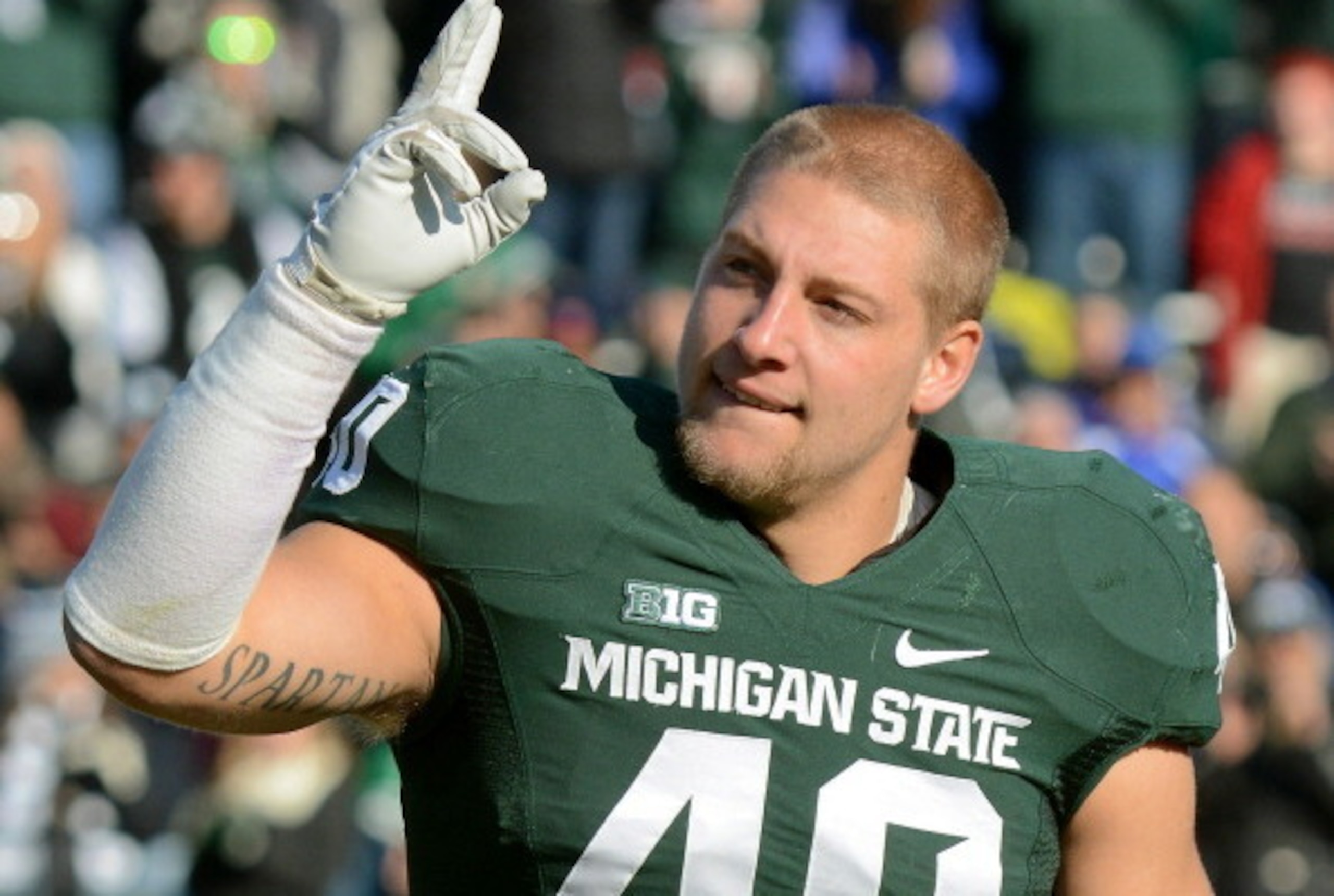 Michigan State LB Max Bullough (above) would add another layer of depth to the Jets' linebacker corps.