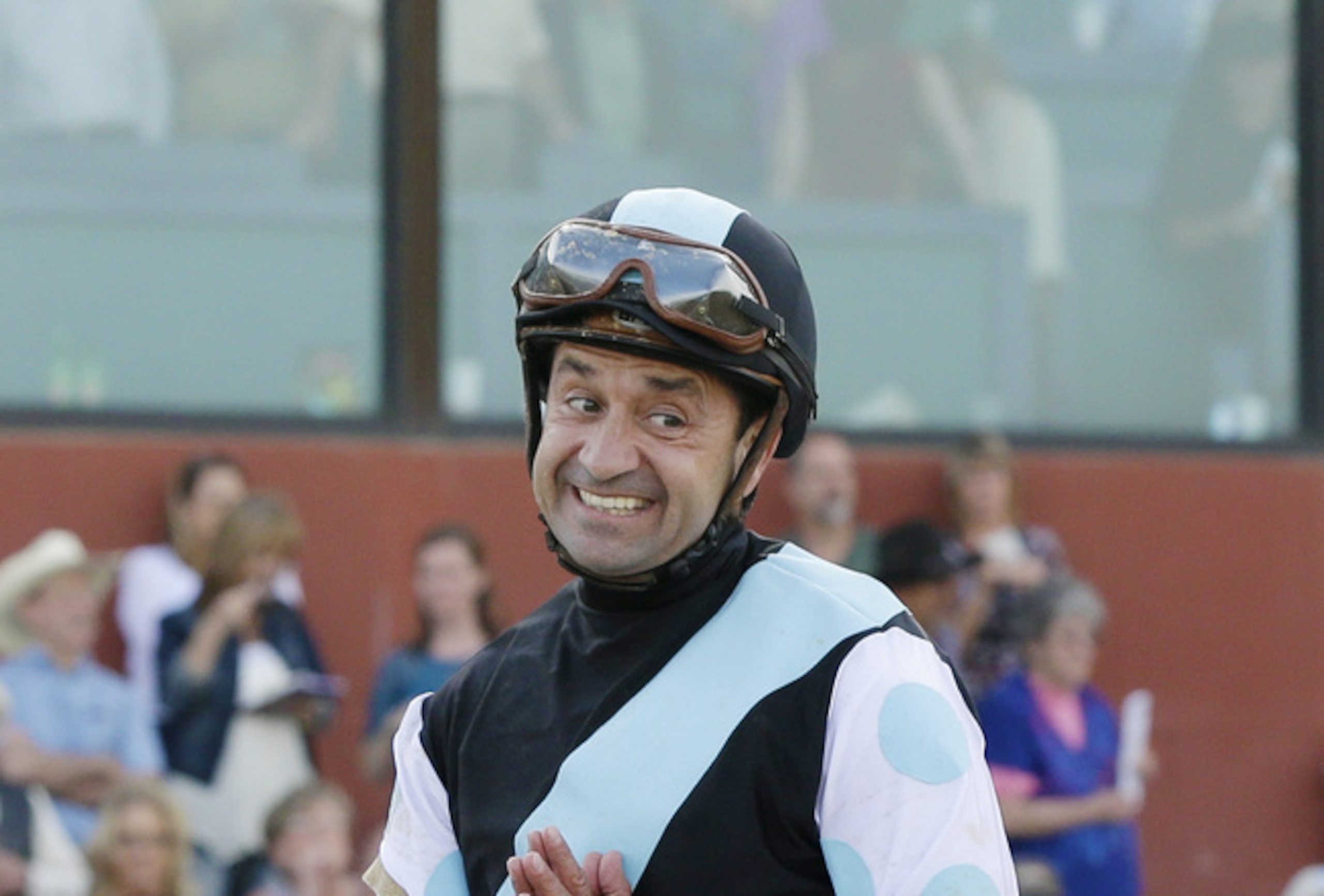 Jockey Joe Bravo up on Arkansas Derby winner Danza.