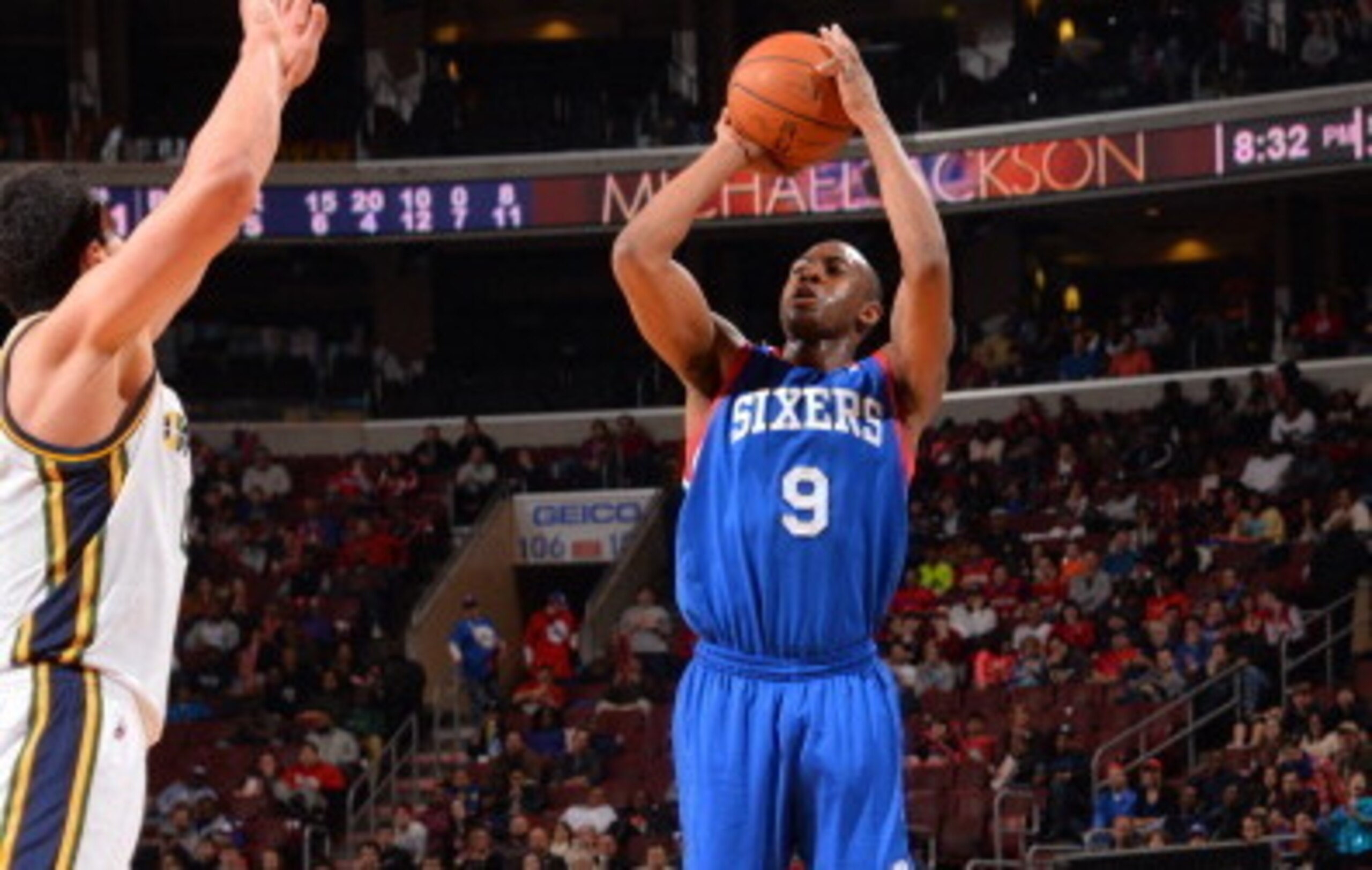 The Sixers were awful from behind the three-point line.