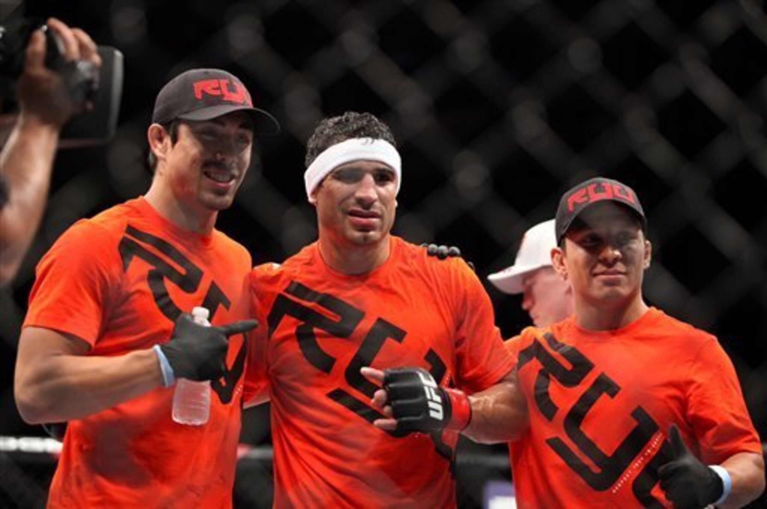 UFC lightweight Danny Castillo (center)