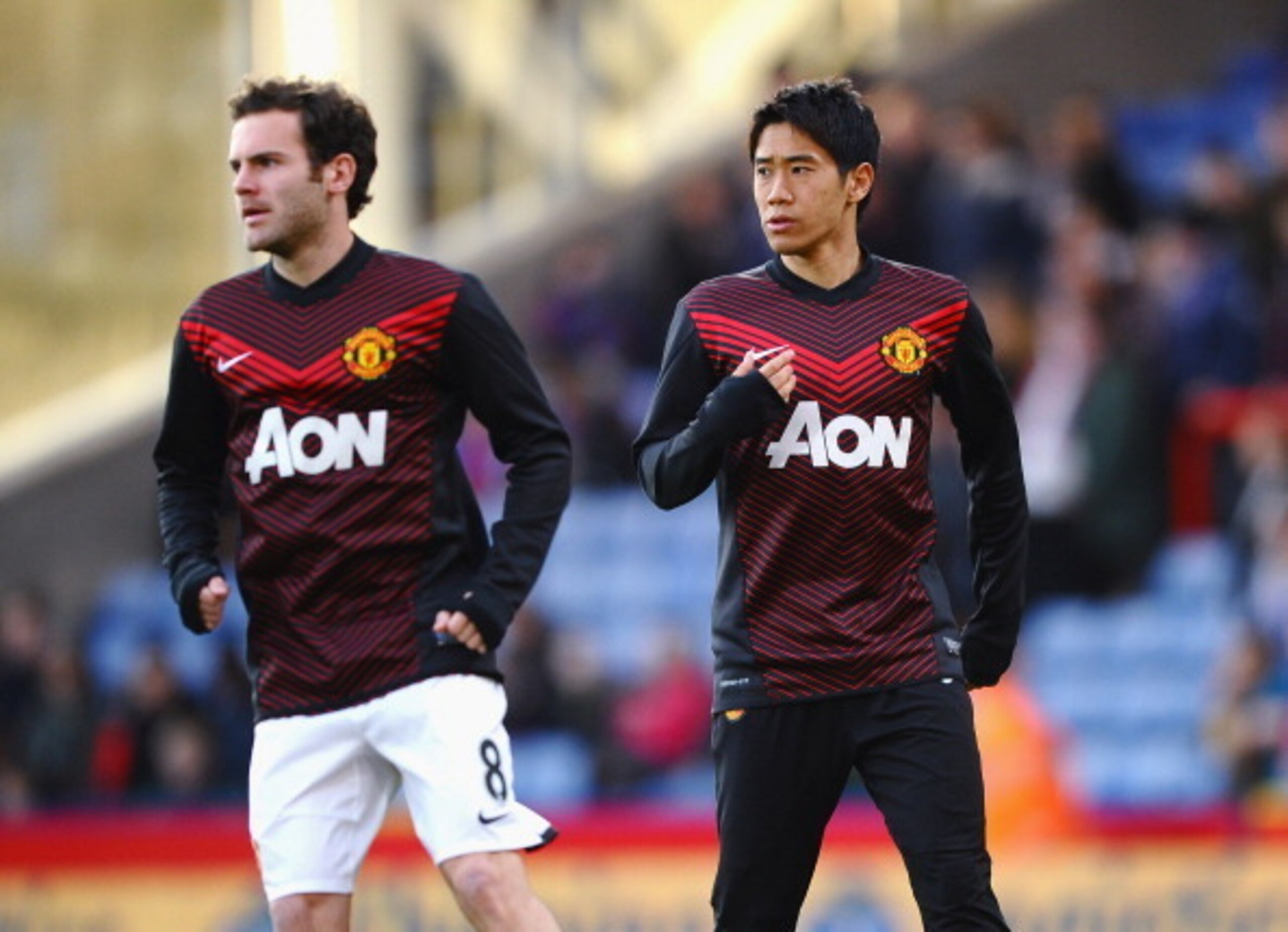 Juan Mata and Shinji Kagawa have found chances in their natural position limited so far this season.