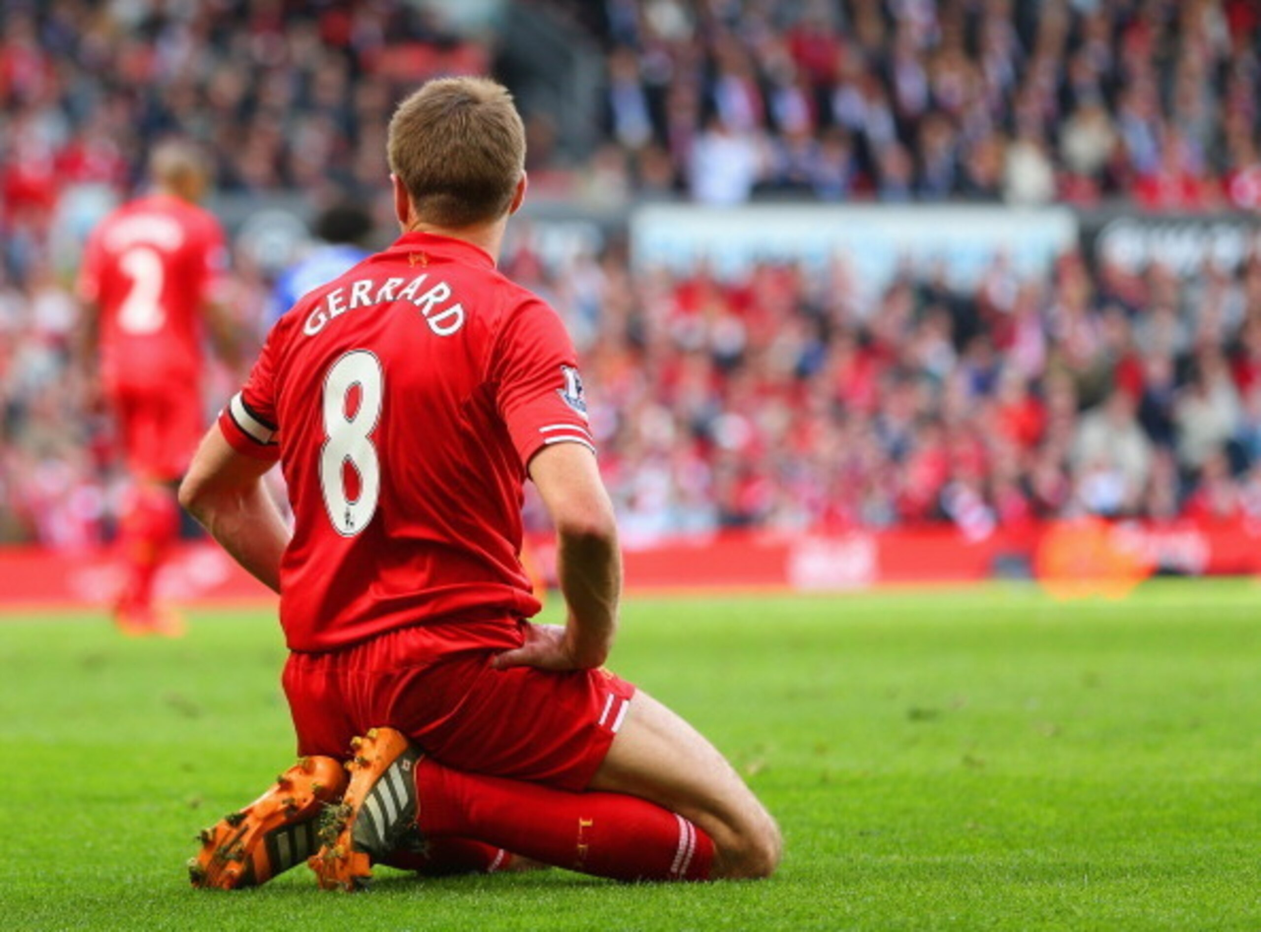 Steven Gerrard slipped at a crucial moment to allow Demba Ba the simplest of finishes to give Chelsea the lead just before half-time. Steven Gerrard slipped at a crucial moment to allow Demba Ba the simplest of finishes to give Chelsea the lead just before half-time.