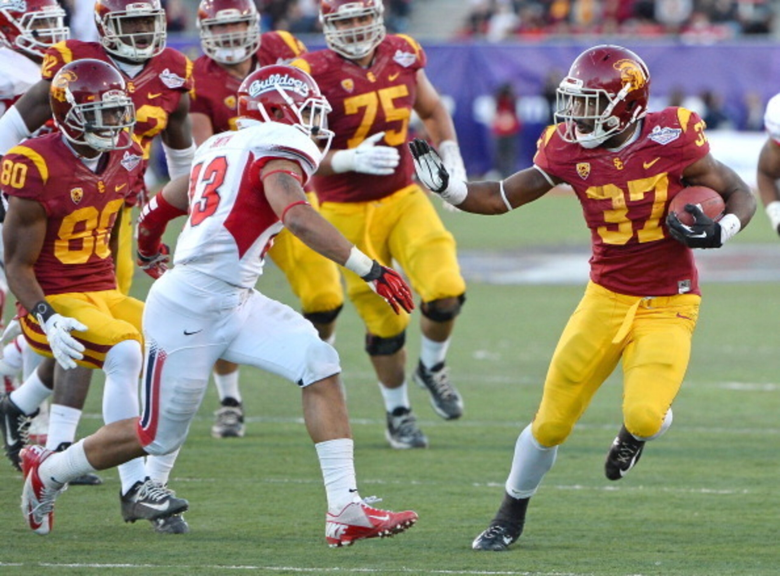 Javorius Allen will lead the Trojans' stable in 2014.