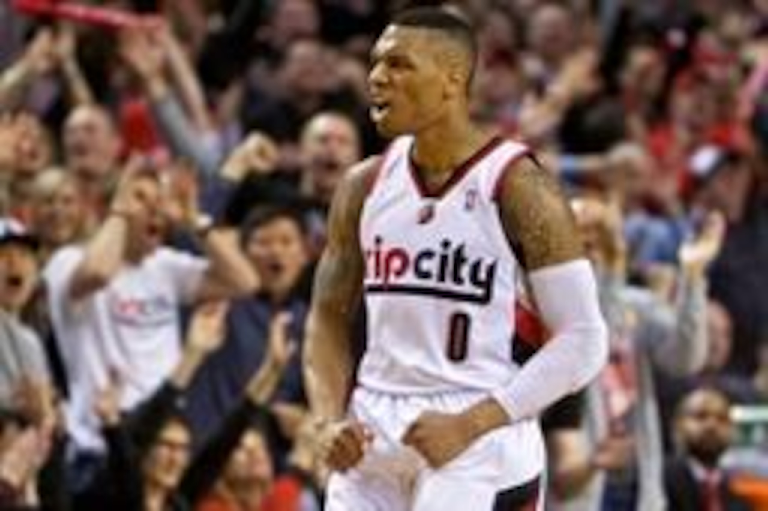 The Blazers' Damian Lillard looks like an old pro in his first playoff appearance.