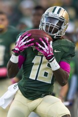 Baylor's Tevin Reese could be a good developmental slot receiver for Cincinnati.