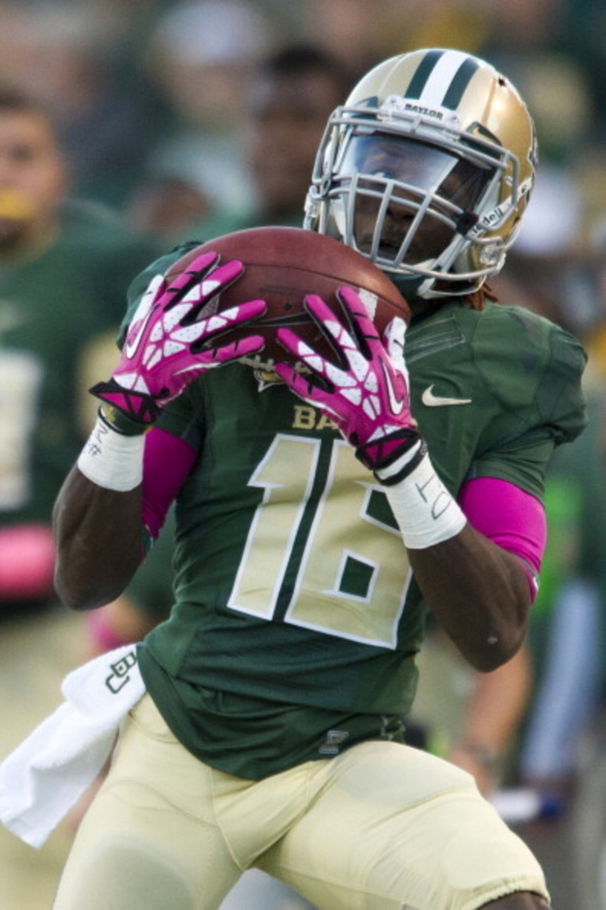 Baylor's Tevin Reese could be a good developmental slot receiver for Cincinnati.