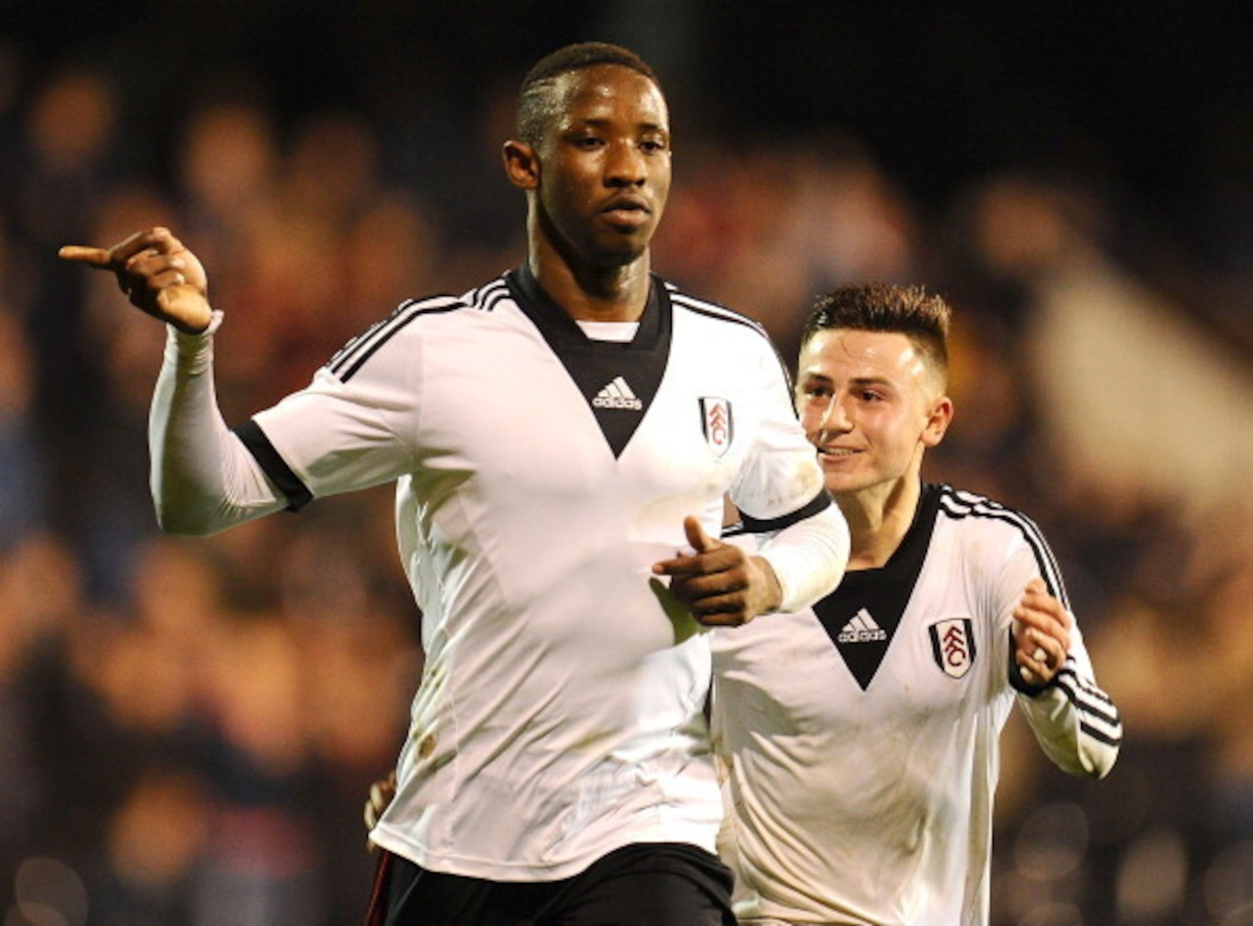 Fulham's Moussa Dembele in action for the side's U18's outfit.