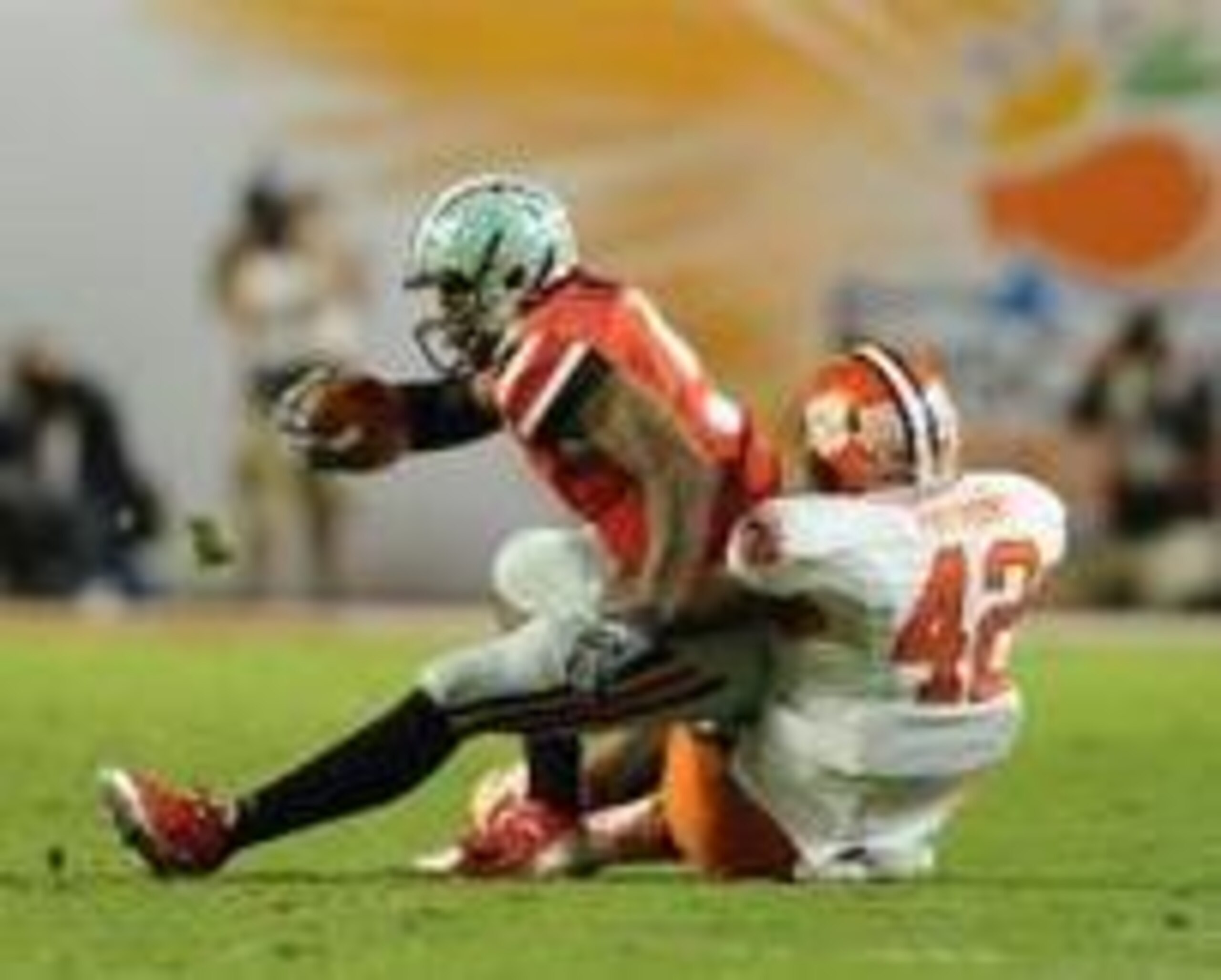 Stephone Anthony taking down Braxton Miller