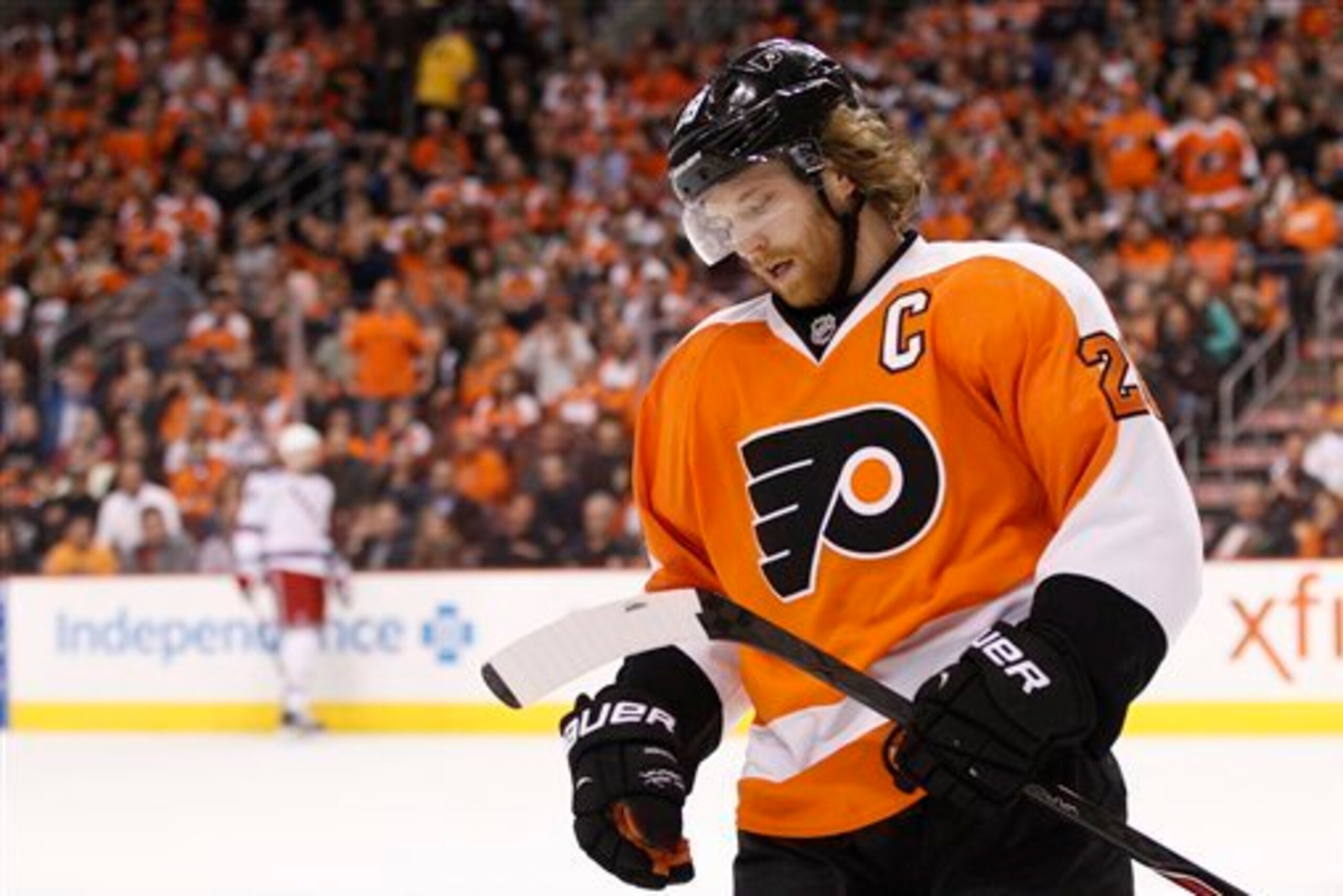 Claude Giroux is the Flyers' captain and leader.