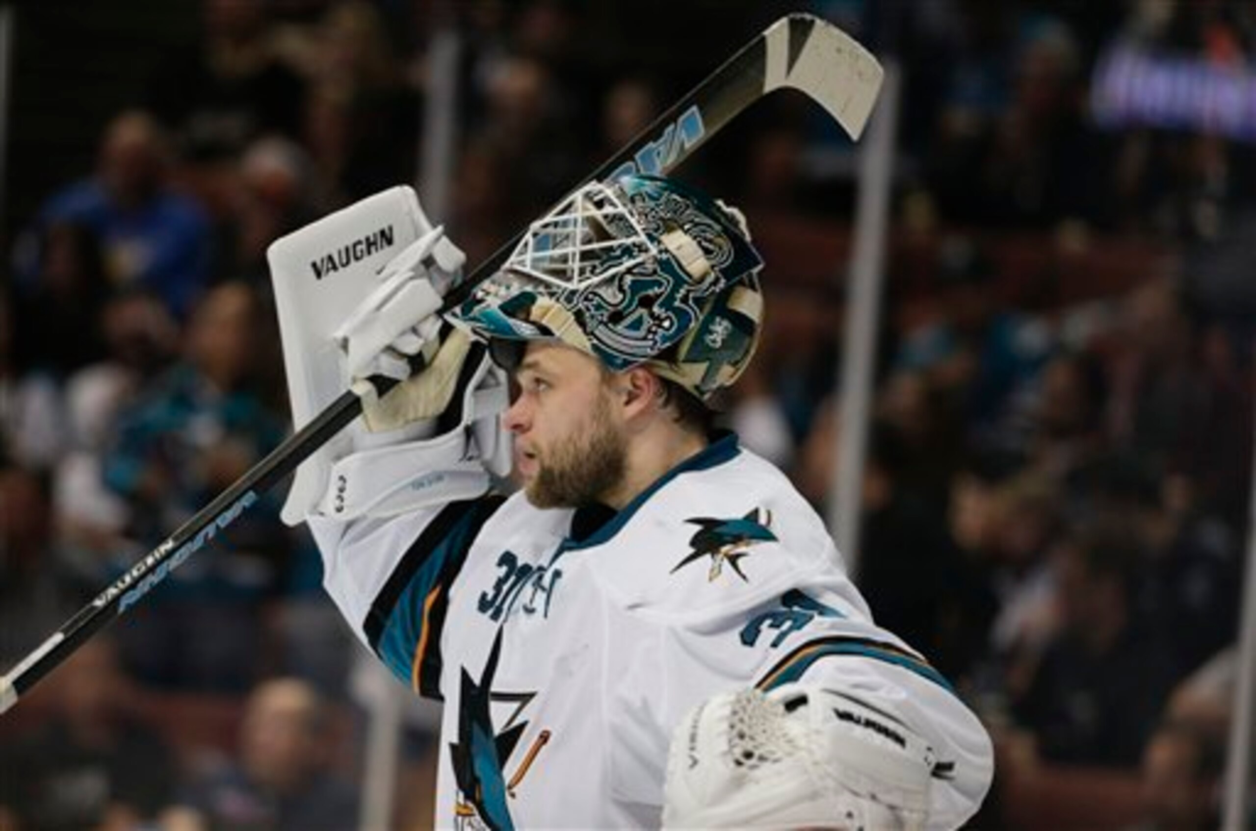 Antti Niemi was benched in the playoffs.