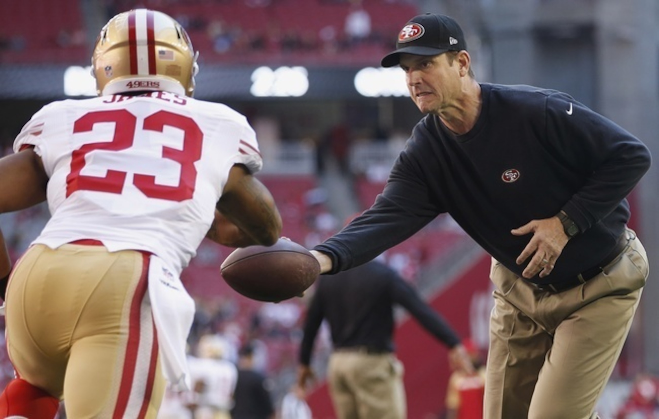 Head coach Jim Harbaugh doesn't orchestrate trades. But giving James so few carries should send a clear indication to Baalke in the 49ers front office.