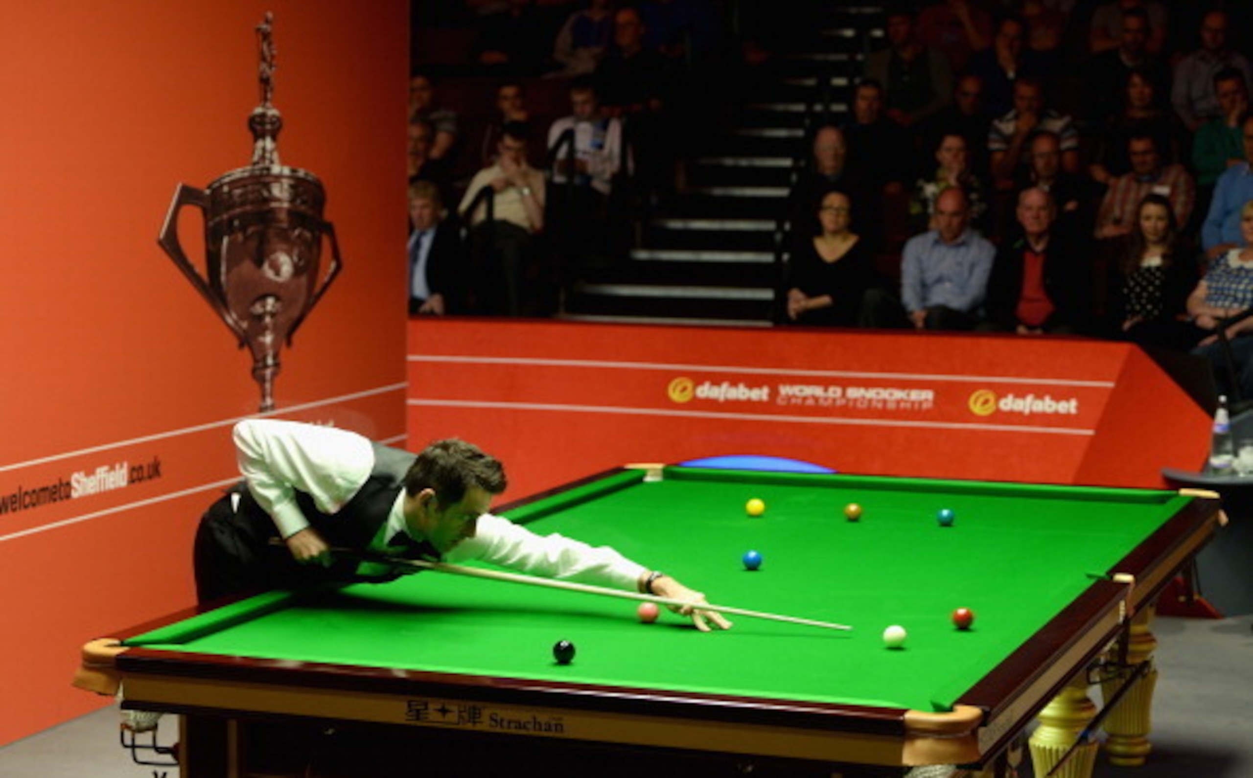 Ronnie O'Sullivan was in inspiration form during the afternoon session. Ronnie O'Sullivan was in inspiration form during the afternoon session.