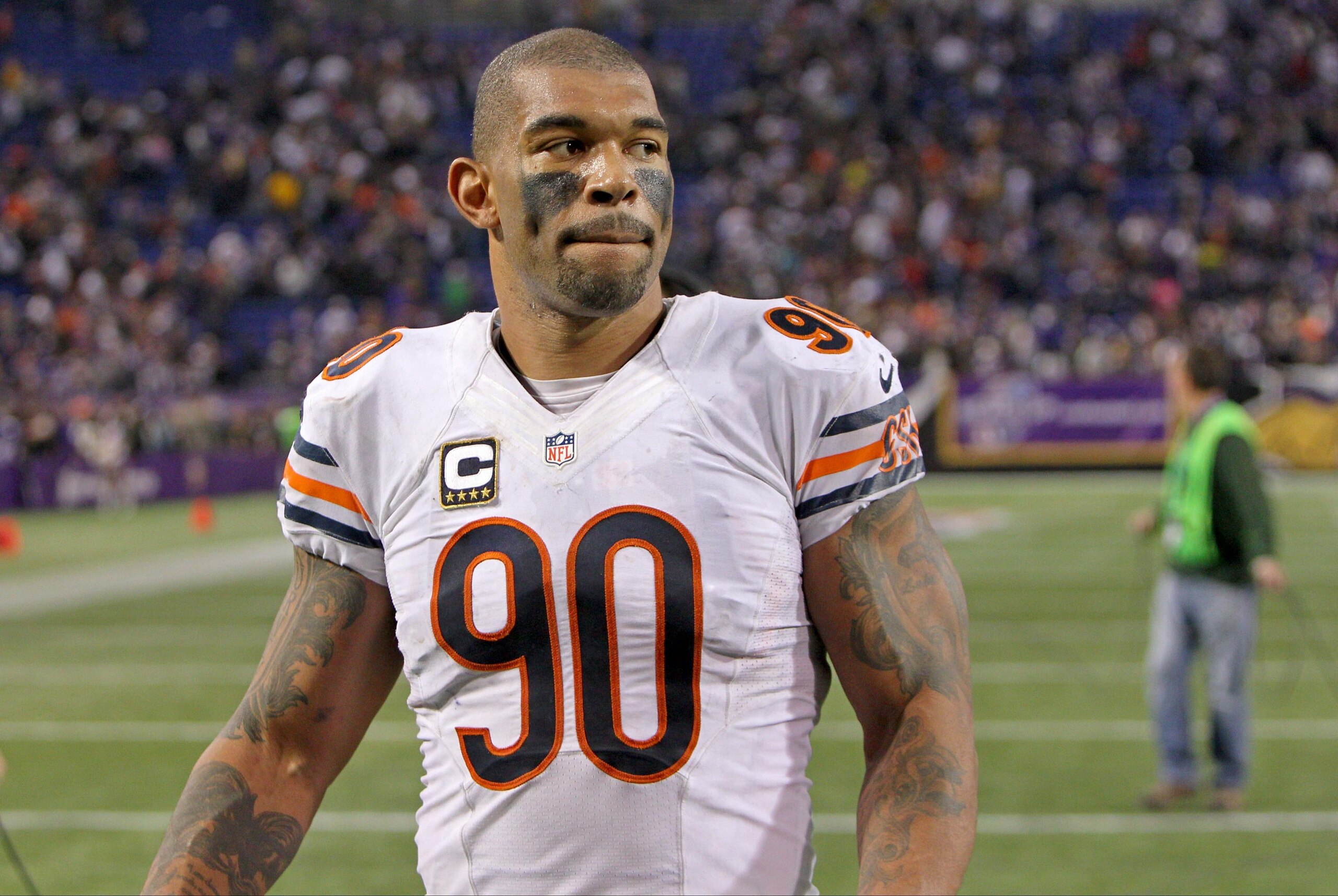 Where does Julius Peppers currently sit on the depth chart for the Green Bay Packers?
