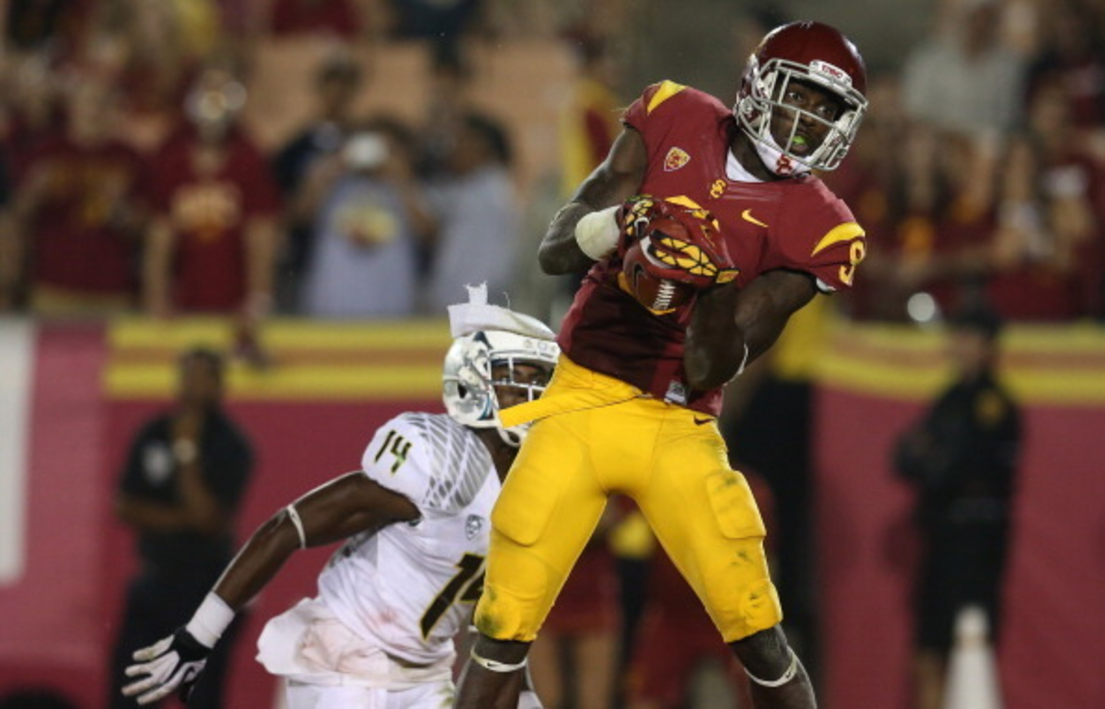 Receiver Marquise Lee could be a tempting pick for the Browns at the end of Round 1.