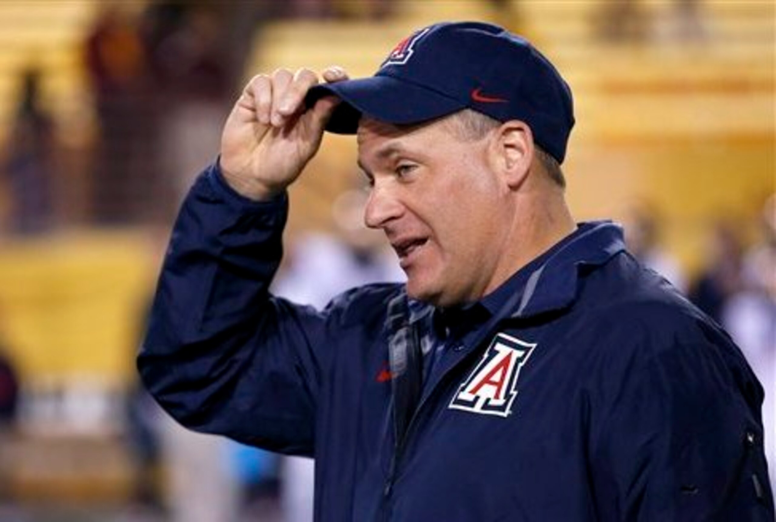 Arizona coach Rich Rodriguez