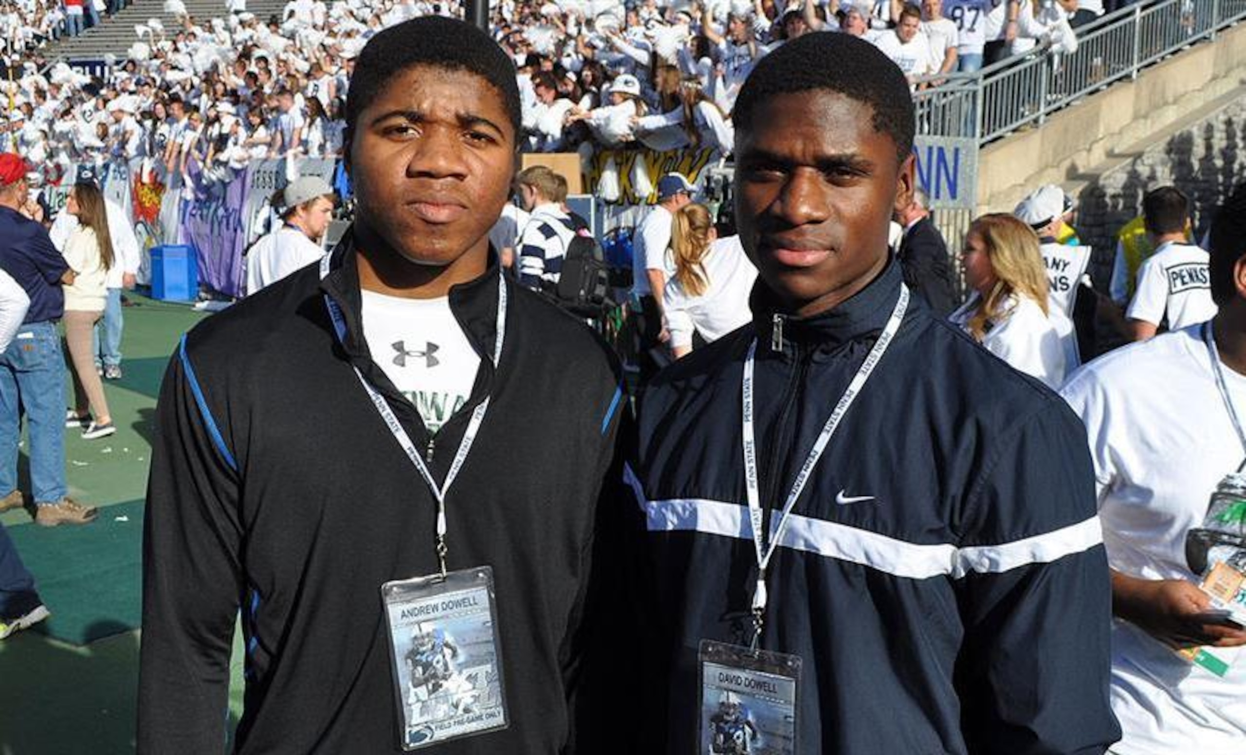 Ohio brothers Andrew, left, and David Dowell