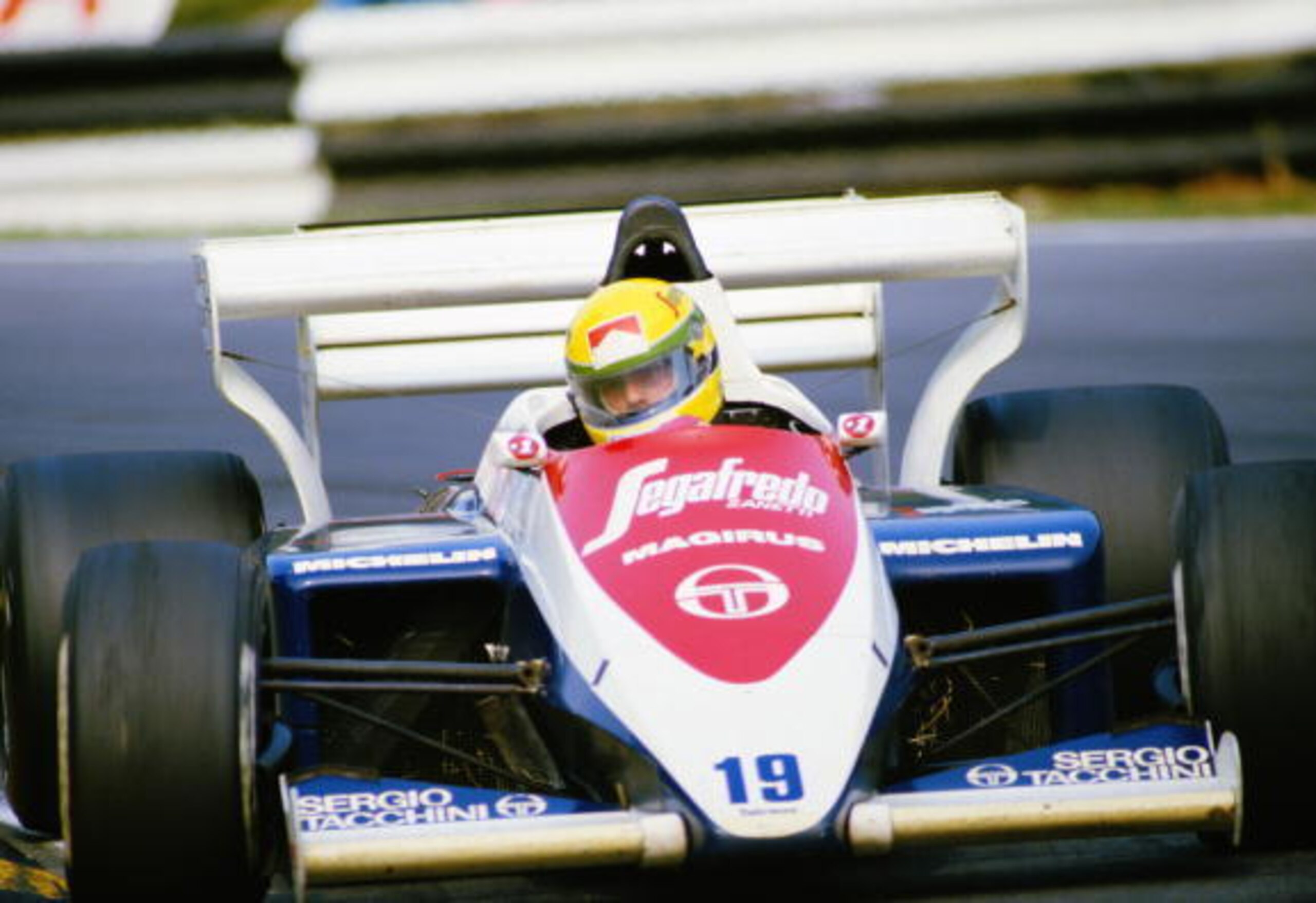 Senna at the British Grand Prix of the same year. Senna at the British Grand Prix of the same year.