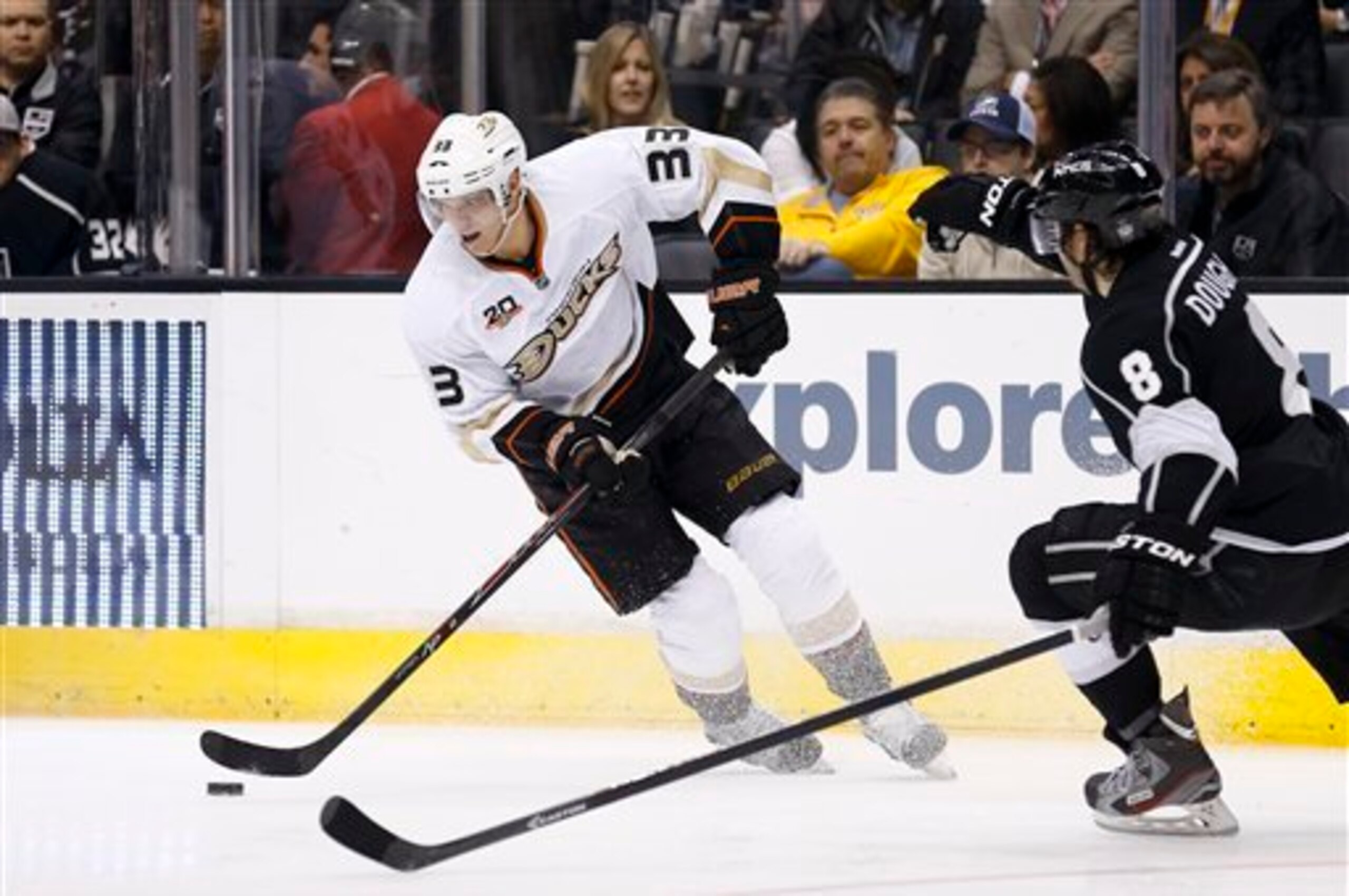 The Ducks need to find room to maneuver against the tough LA defense.