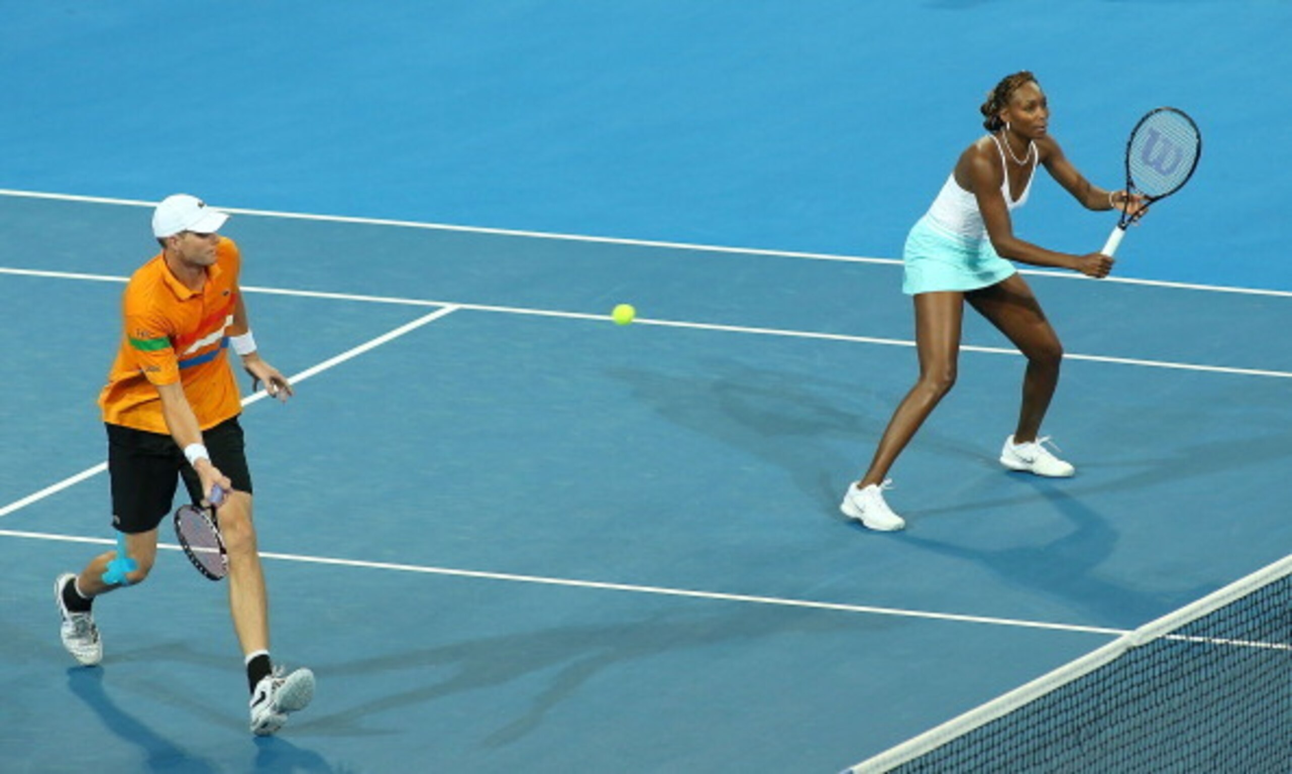 John Isner and Venus Williams at 2013 Hopman Cup