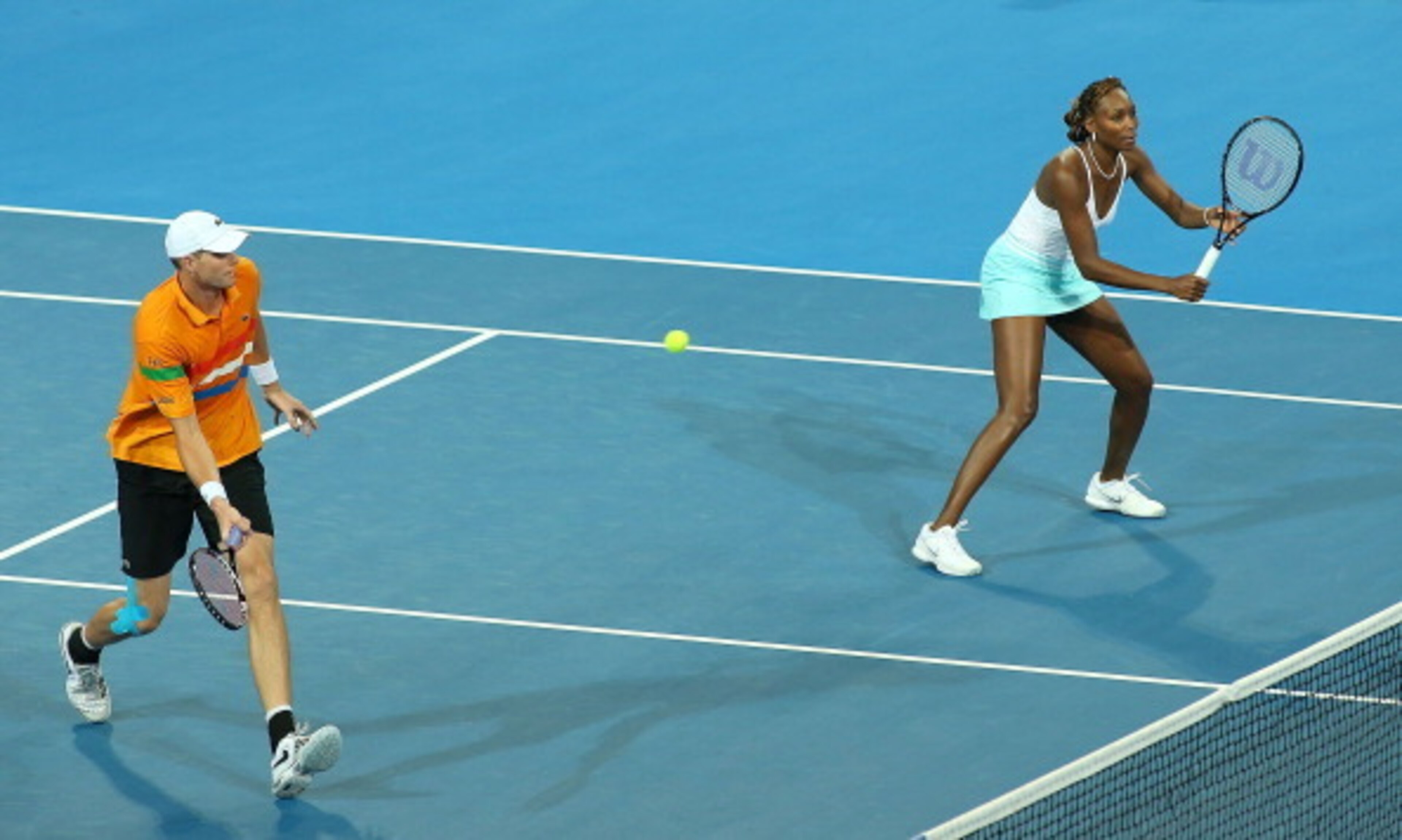 John Isner and Venus Williams at 2013 Hopman Cup