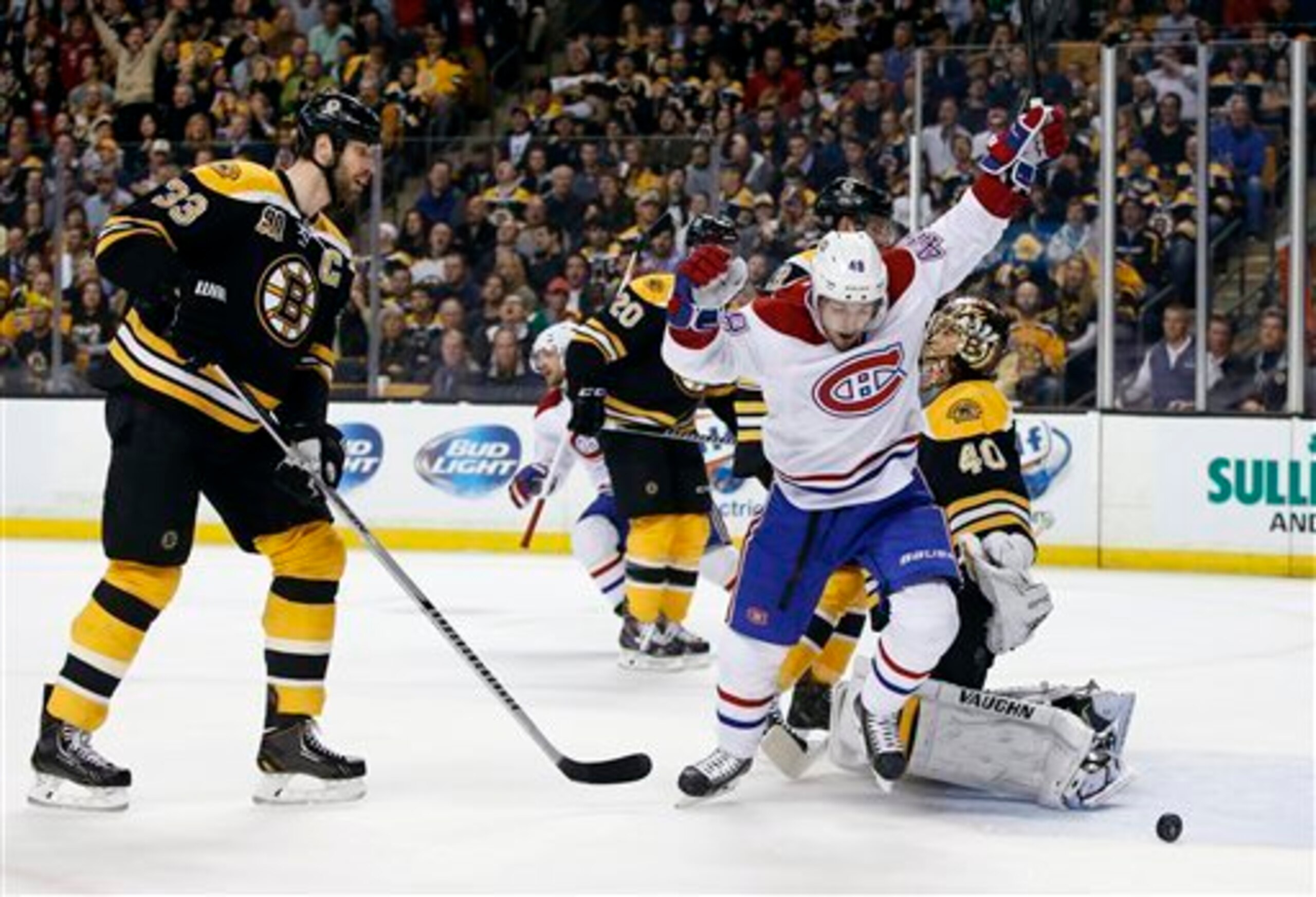 Boston Bruins goalie Tuukka Rask after P.K. Subban's Game 1 overtime goal.