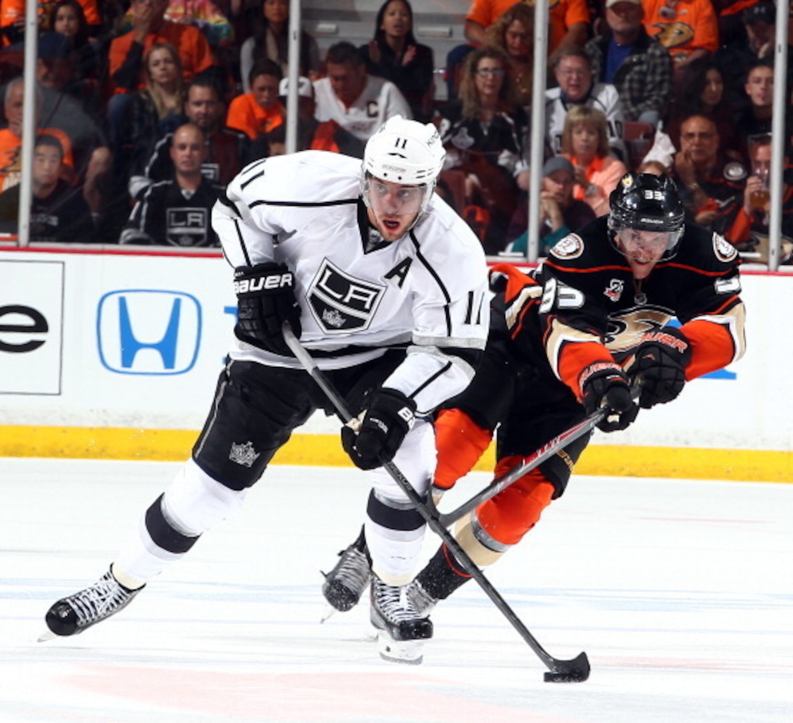 Anze Kopitar has at least a point in every playoff game this season.