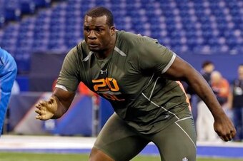 Cyrus Kouandjio hopes he's done enough to make everyone forget about the combine.