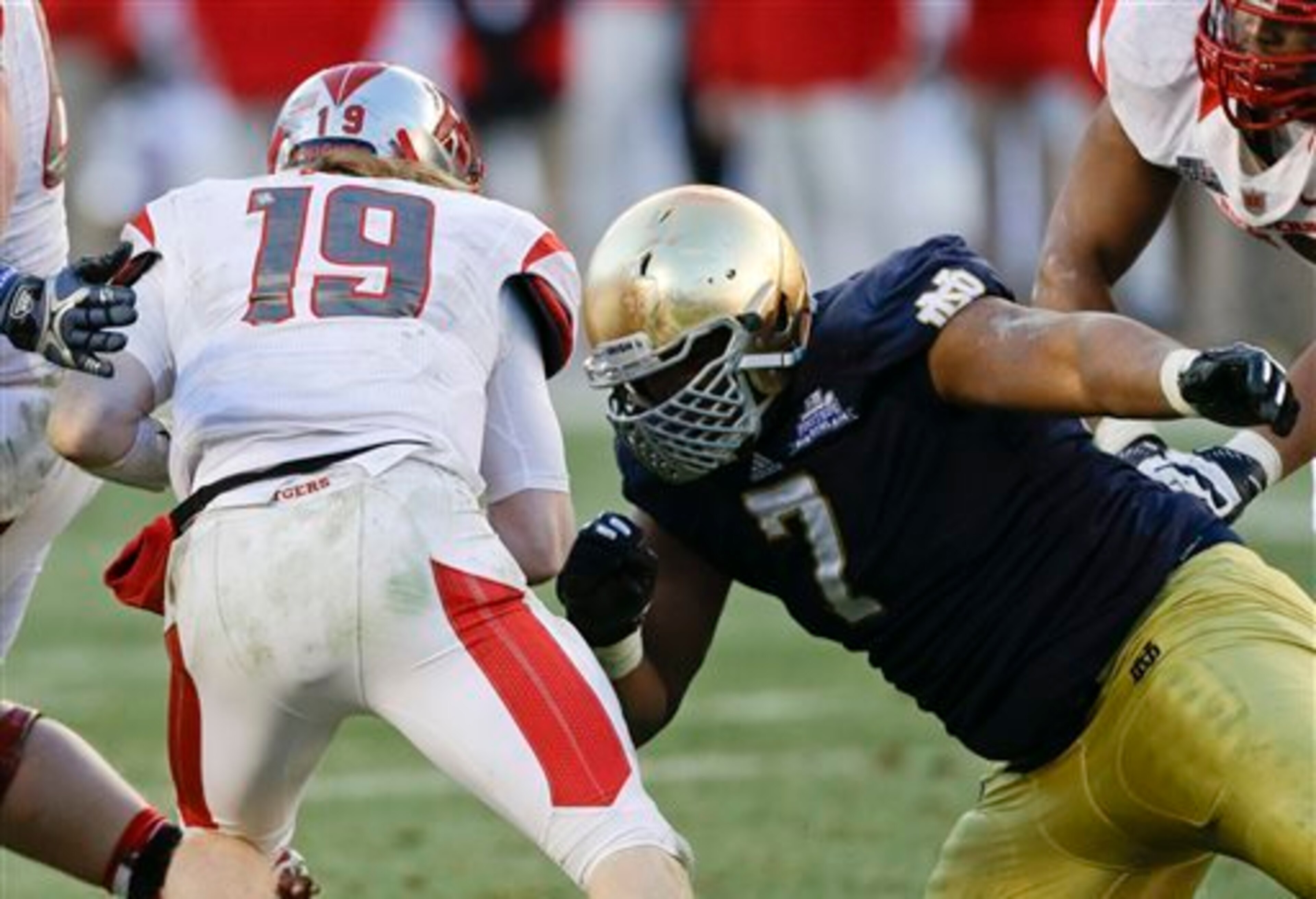 DE Stephon Tuitt has the frame to fit in all over an NFL team's defensive line. DE Stephon Tuitt has the frame to fit in all over an NFL team's defensive line.