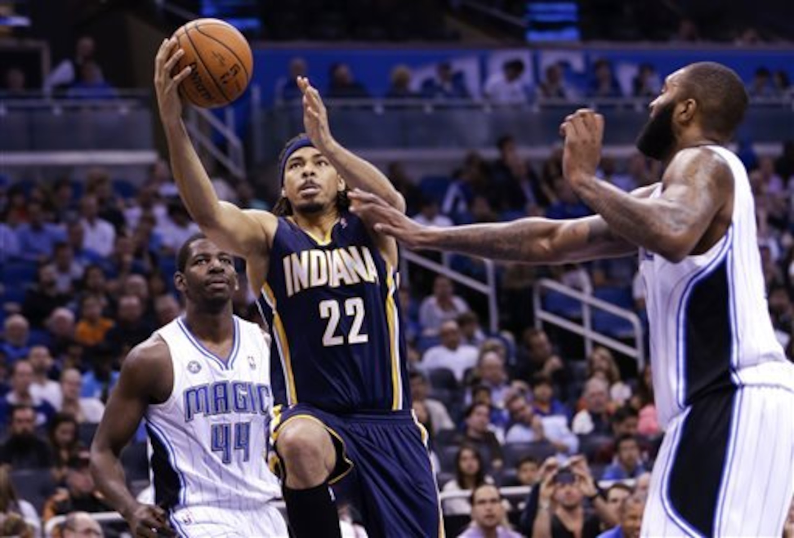 Chris Copeland didn't see too much action for the Pacers, but tried to make an impact whenever he took the court.