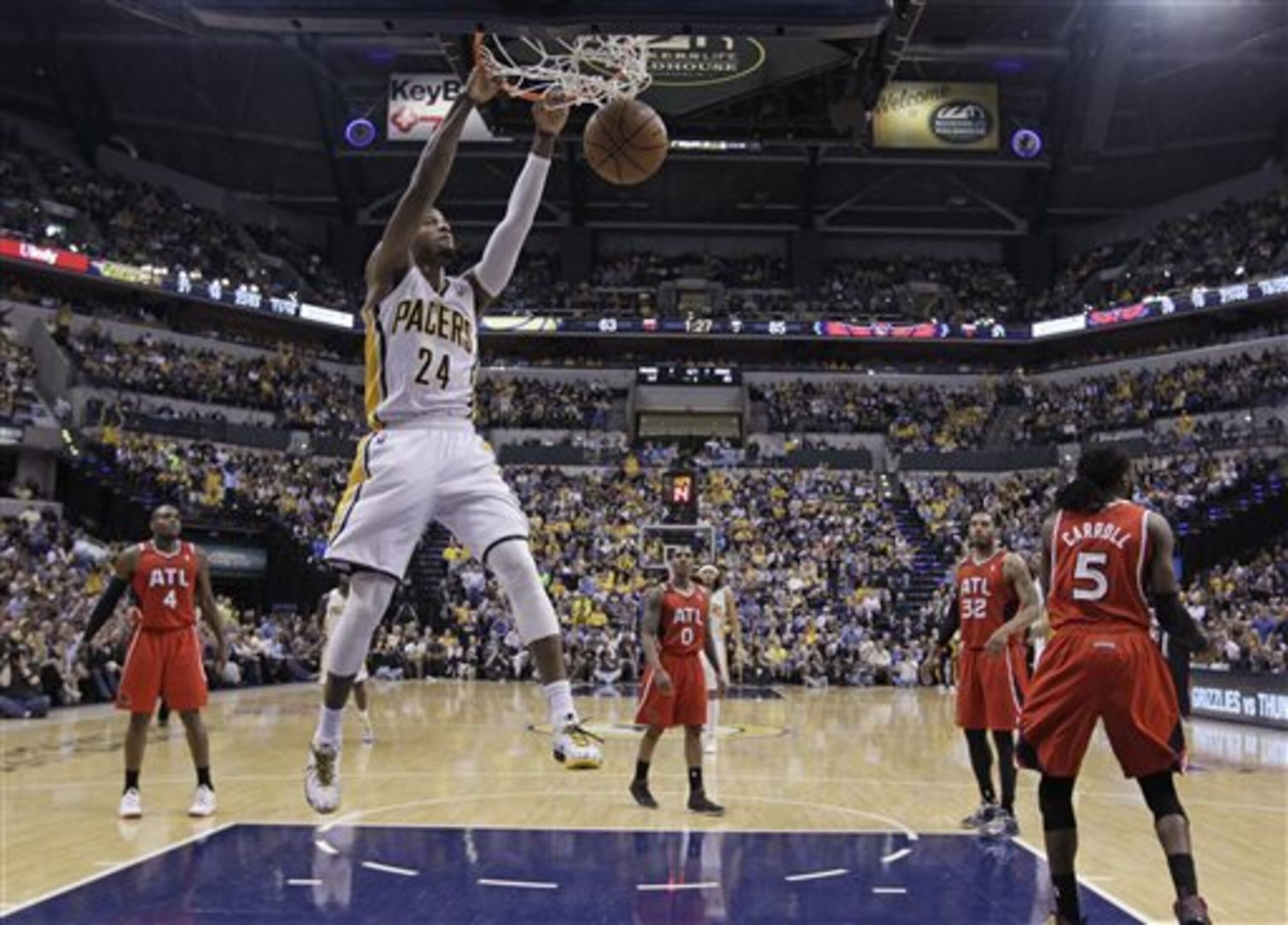 Indy's franchise player Paul George is averaging 21.8 points, 9.7 rebounds and 4.6 assists in the playoffs through May 9.