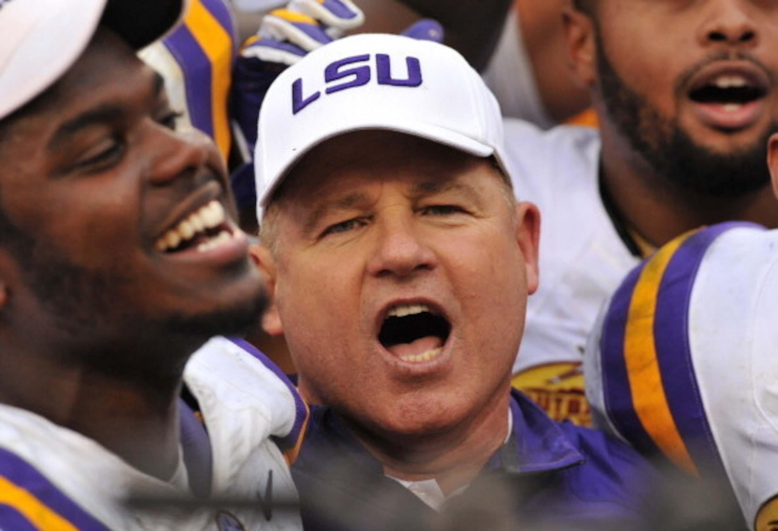LSU head coach Les Miles