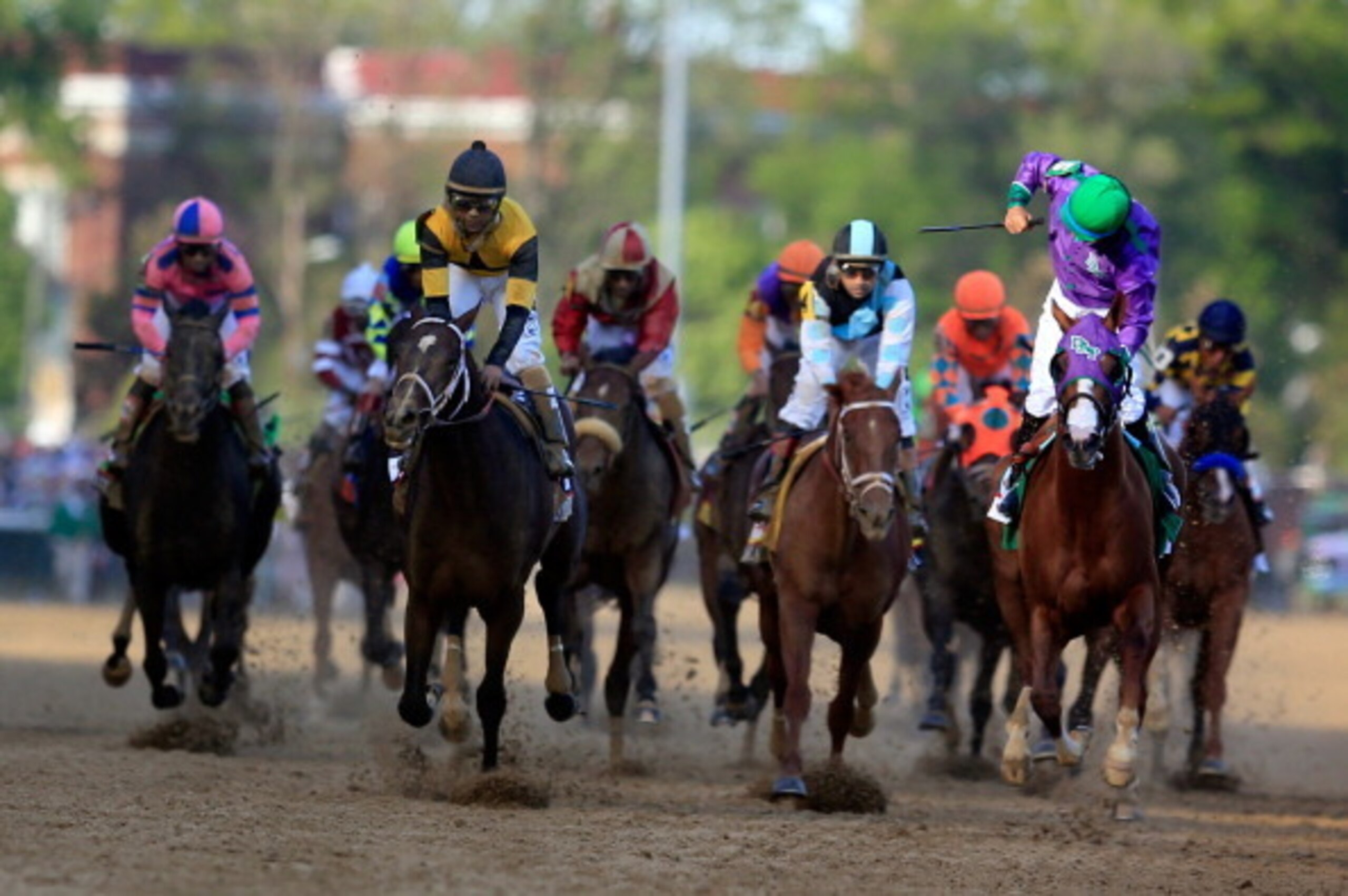 California Chrome winning the Derby.
