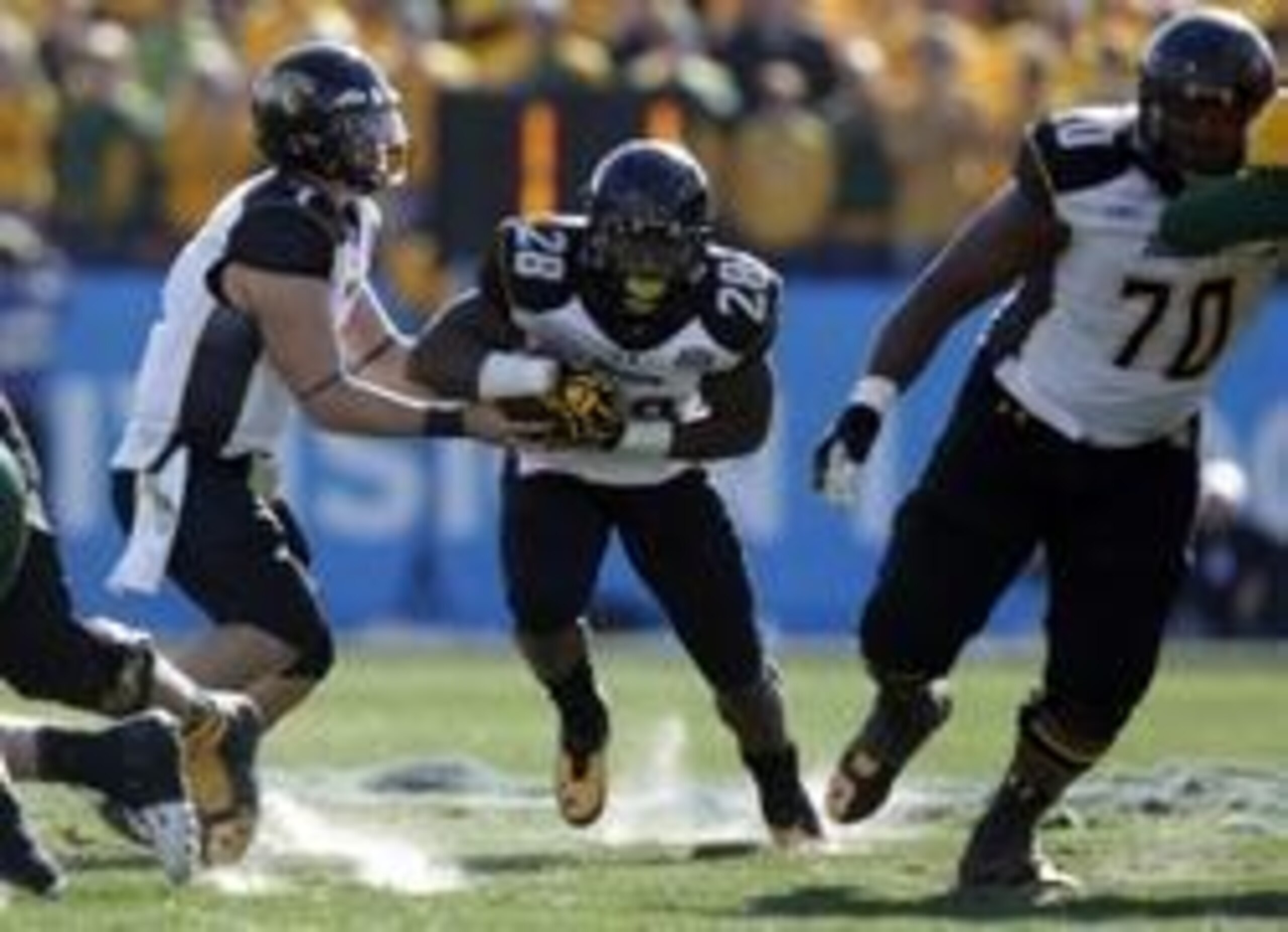 Towson running back Terrance West went in the third round to the Browns.